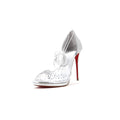 Women's Degratina Frou Heeled Sandals Glitter Leather with PVC 120