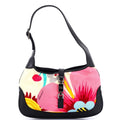 Jackie Hobo Flora Canvas with Leather Medium
