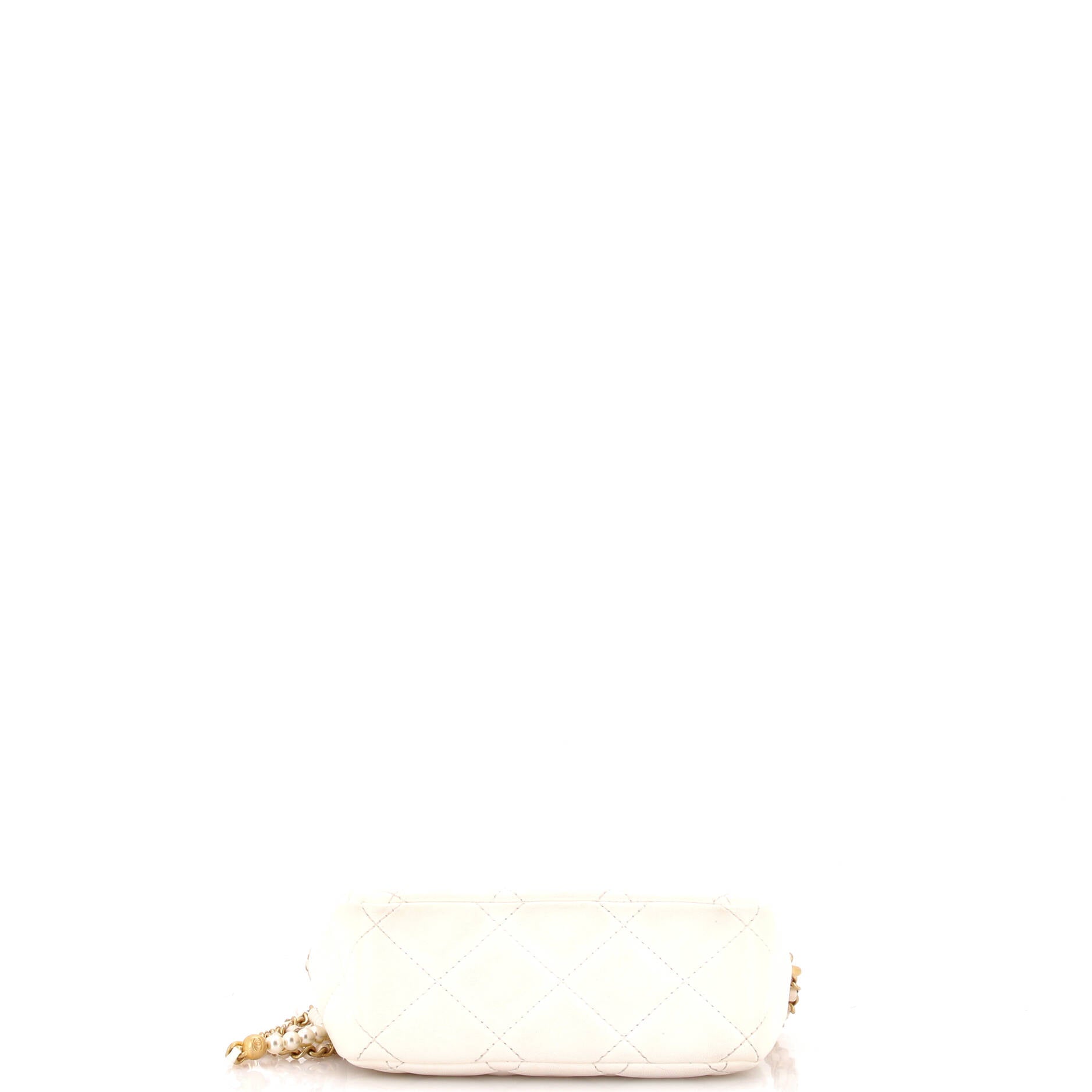 My Perfect Adjustable Chain Camera Bag Quilted Lambskin with Pearls Small