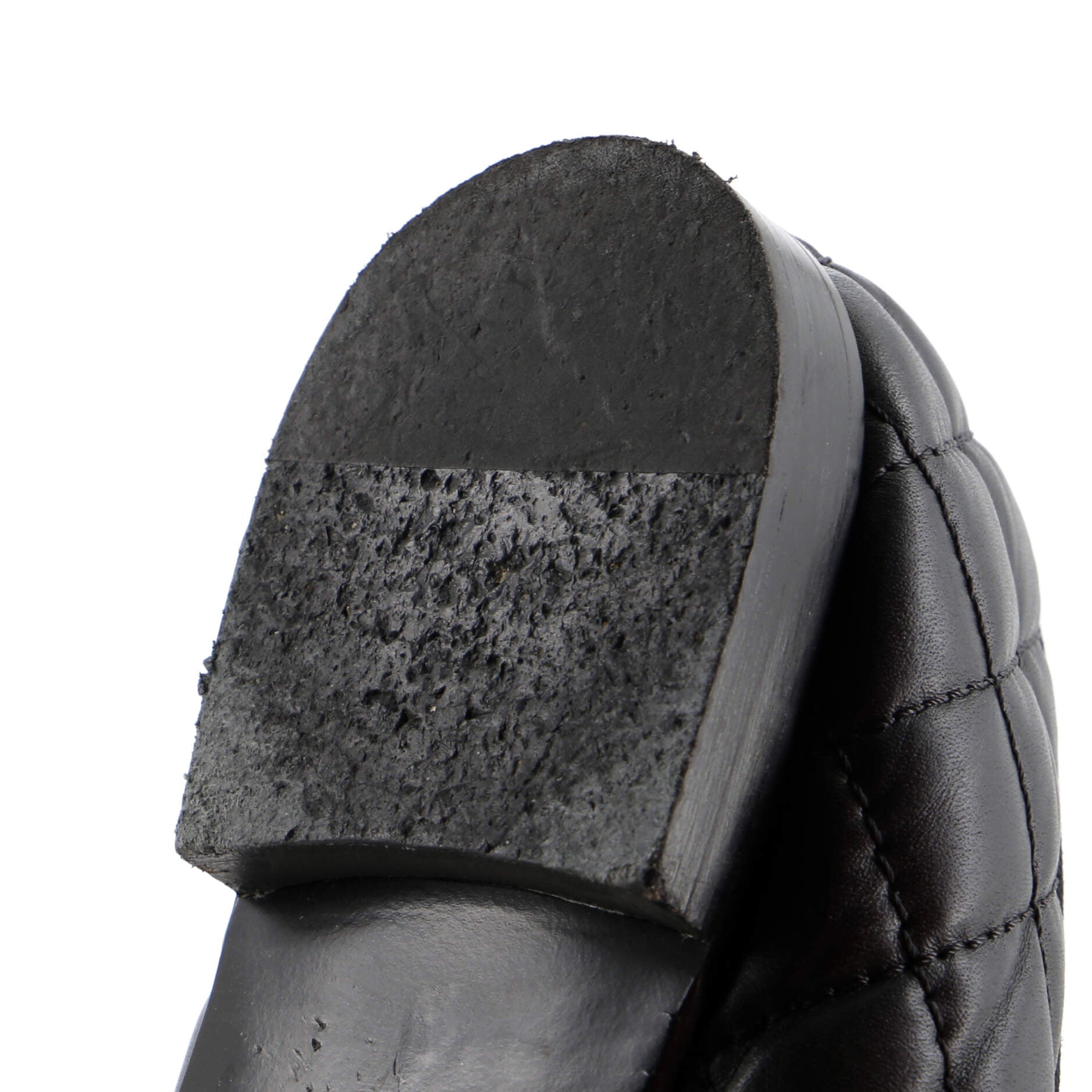 Women's CC Cap Toe Bow Ballerina Flats Quilted Leather