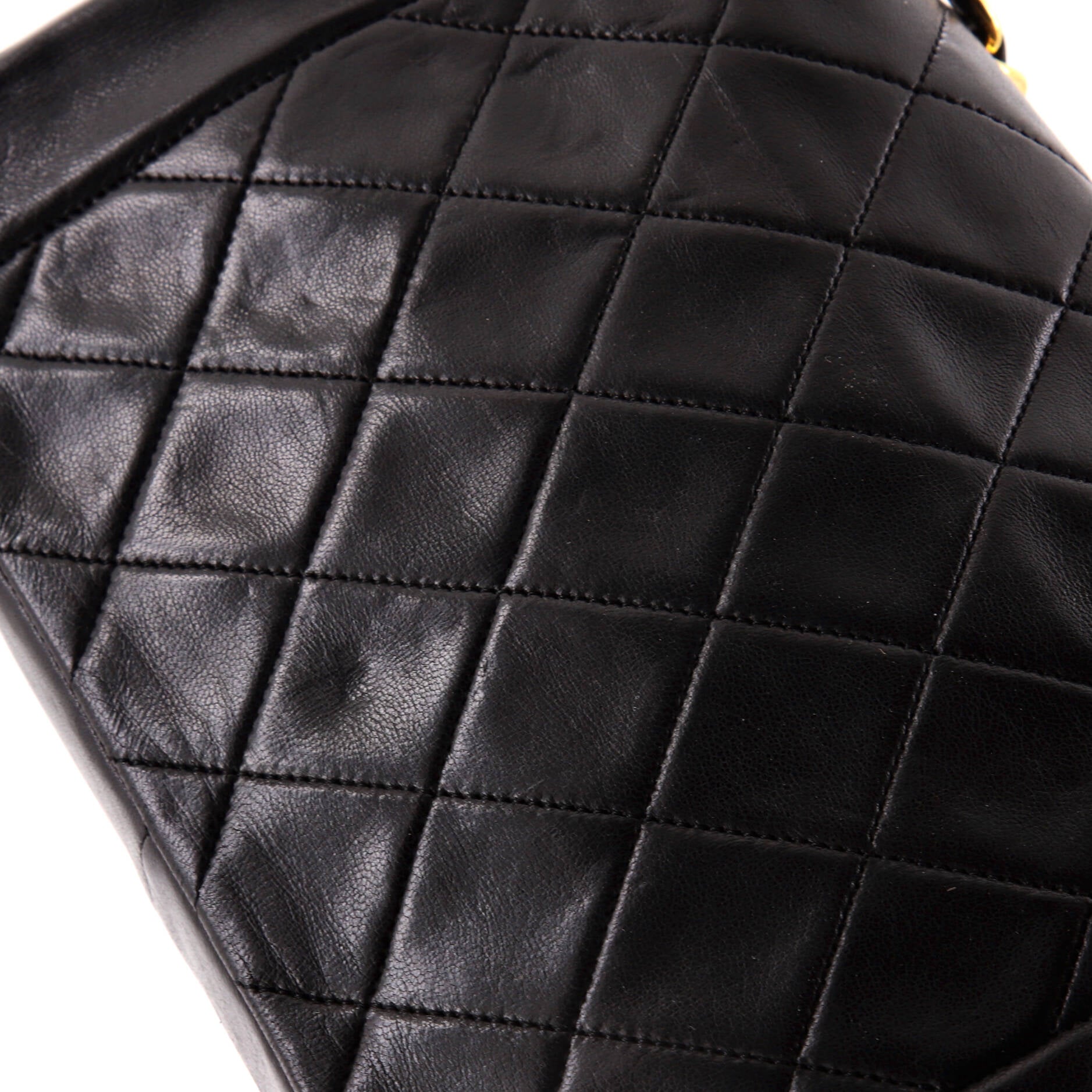 Vintage CC Chain Flap Bag Quilted Lambskin Medium