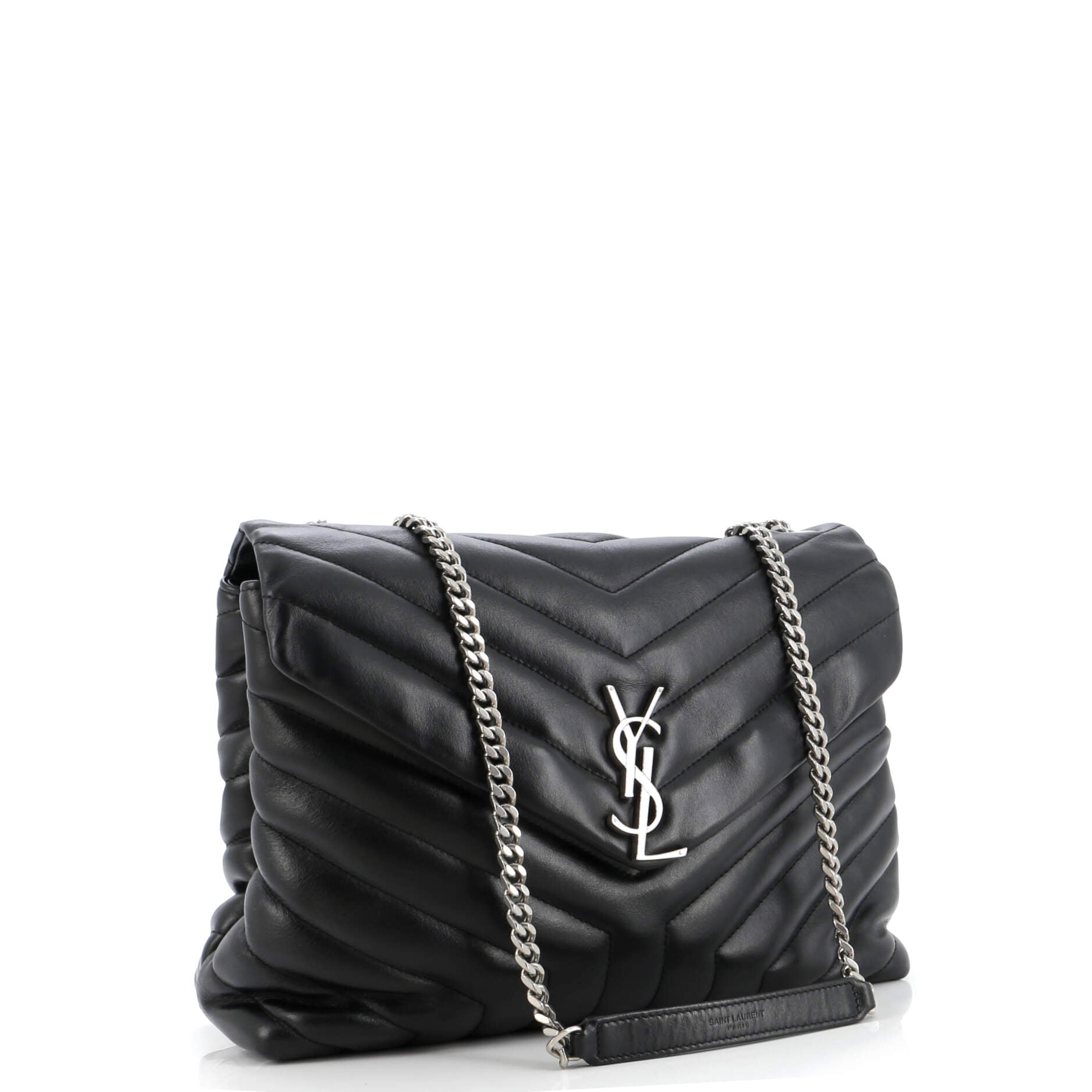 Loulou Shoulder Bag Matelasse Chevron Leather Medium