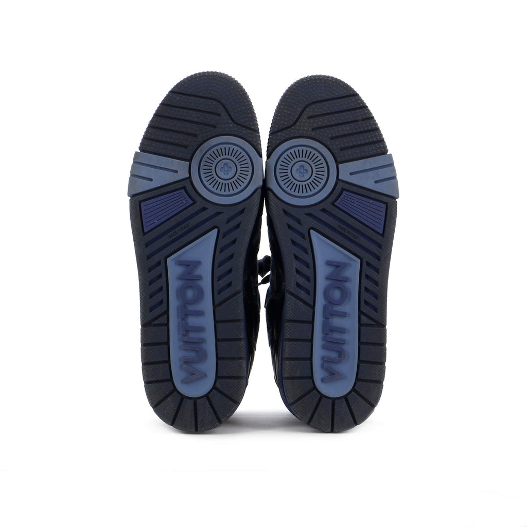 Men's Nigo Trainer Sneakers Monogram Denim and Leather