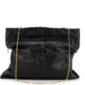 Clasp Ruched Flap Bag Leather Medium