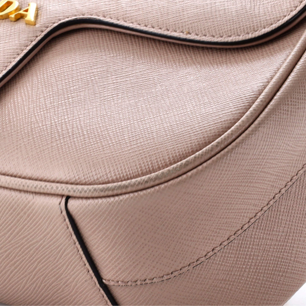 Pattina Flap Shoulder Bag Saffiano Leather Small