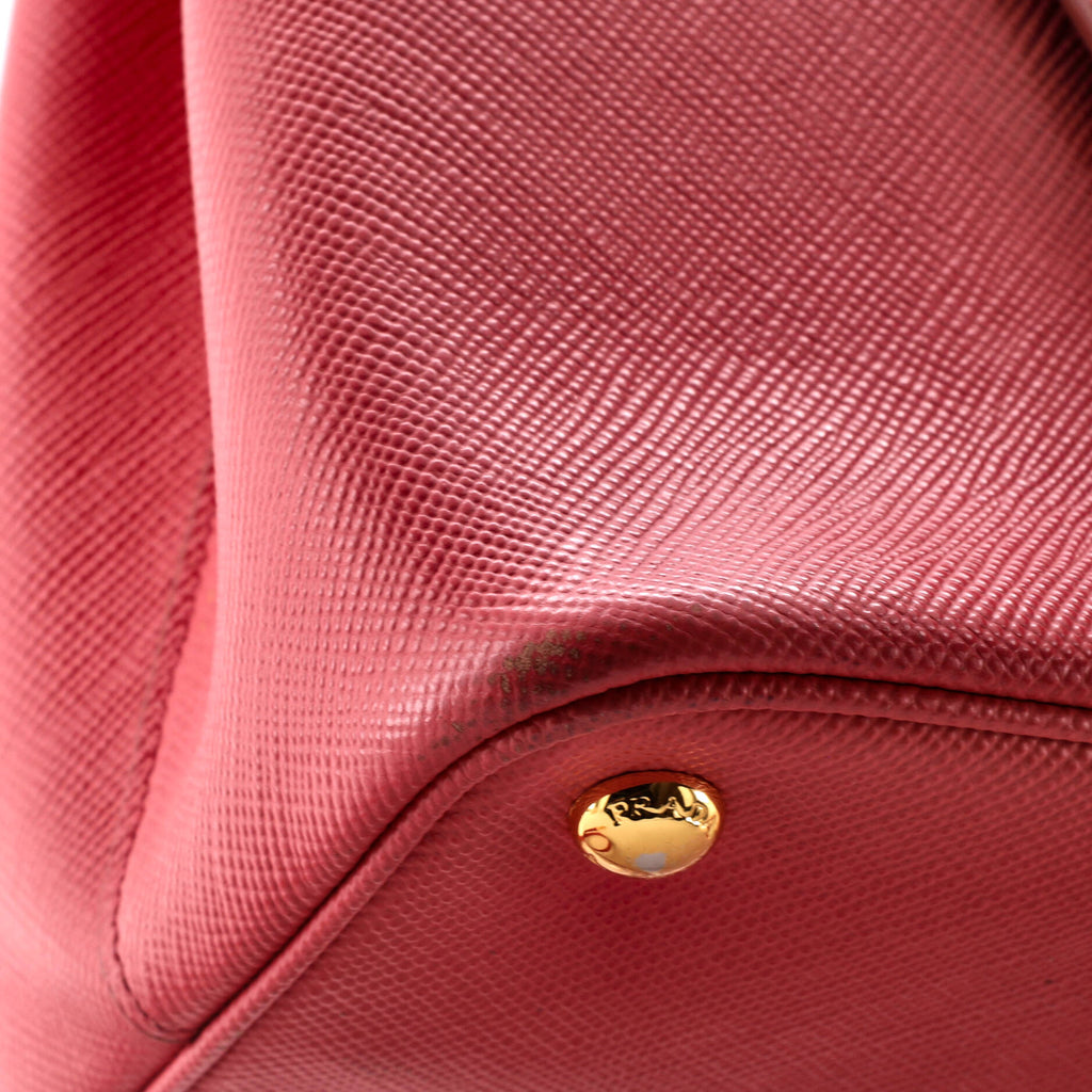 Cuir Double Tote Saffiano Leather Medium