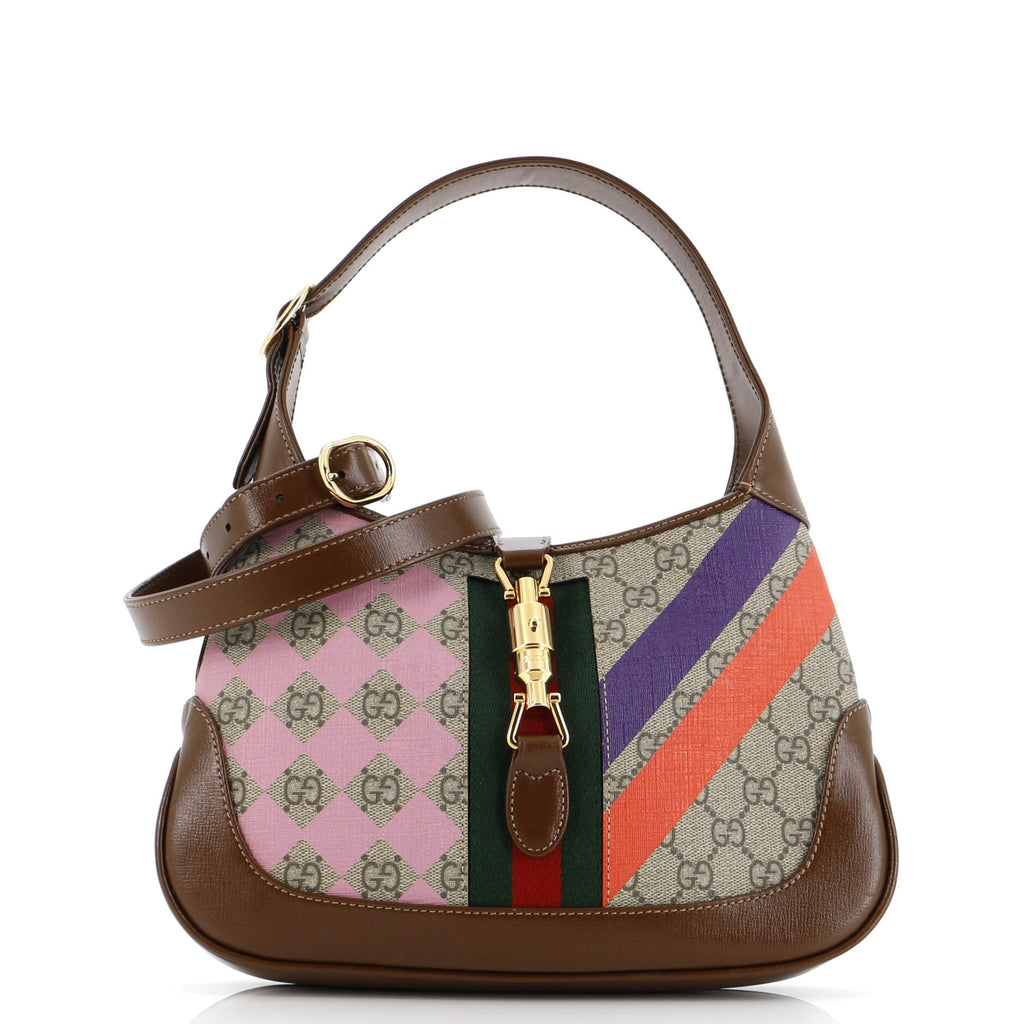Jackie 1961 Hobo Printed GG Coated Canvas Small