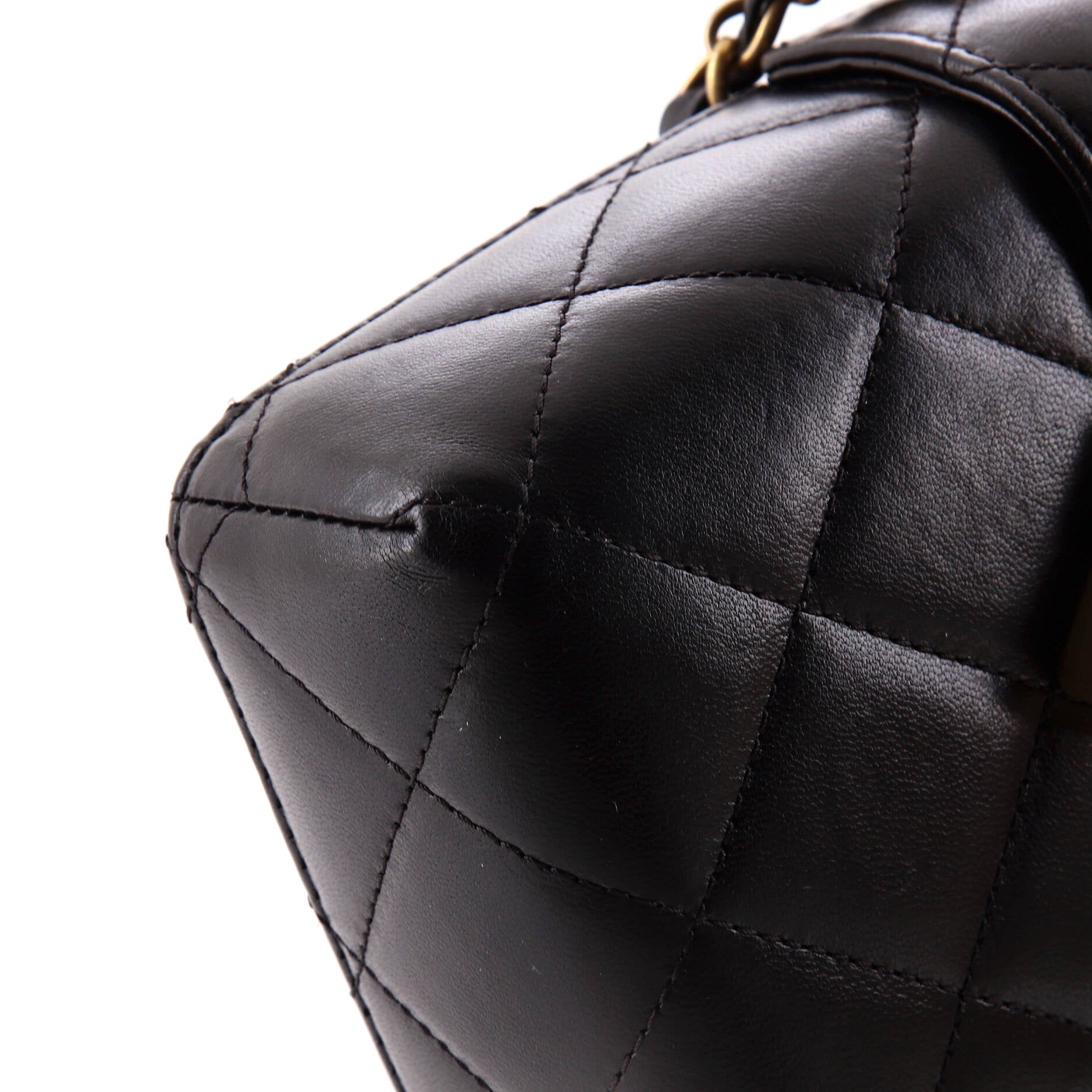 Diamond Lock CC Phone Holder Crossbody Bag Quilted Lambskin Mini