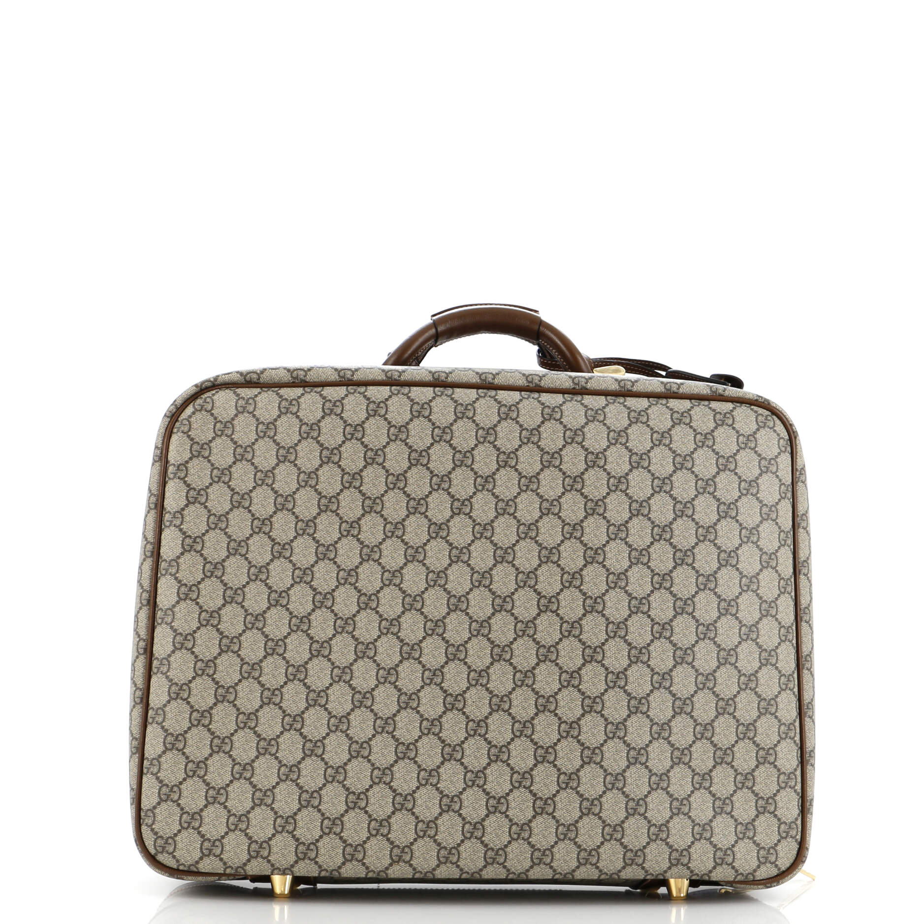 Horsebit 1955 Convertible Travel Bag GG Coated Canvas with Leather Large