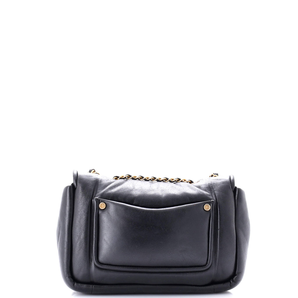 Vintage Puffy Flap Bag Lambskin Small