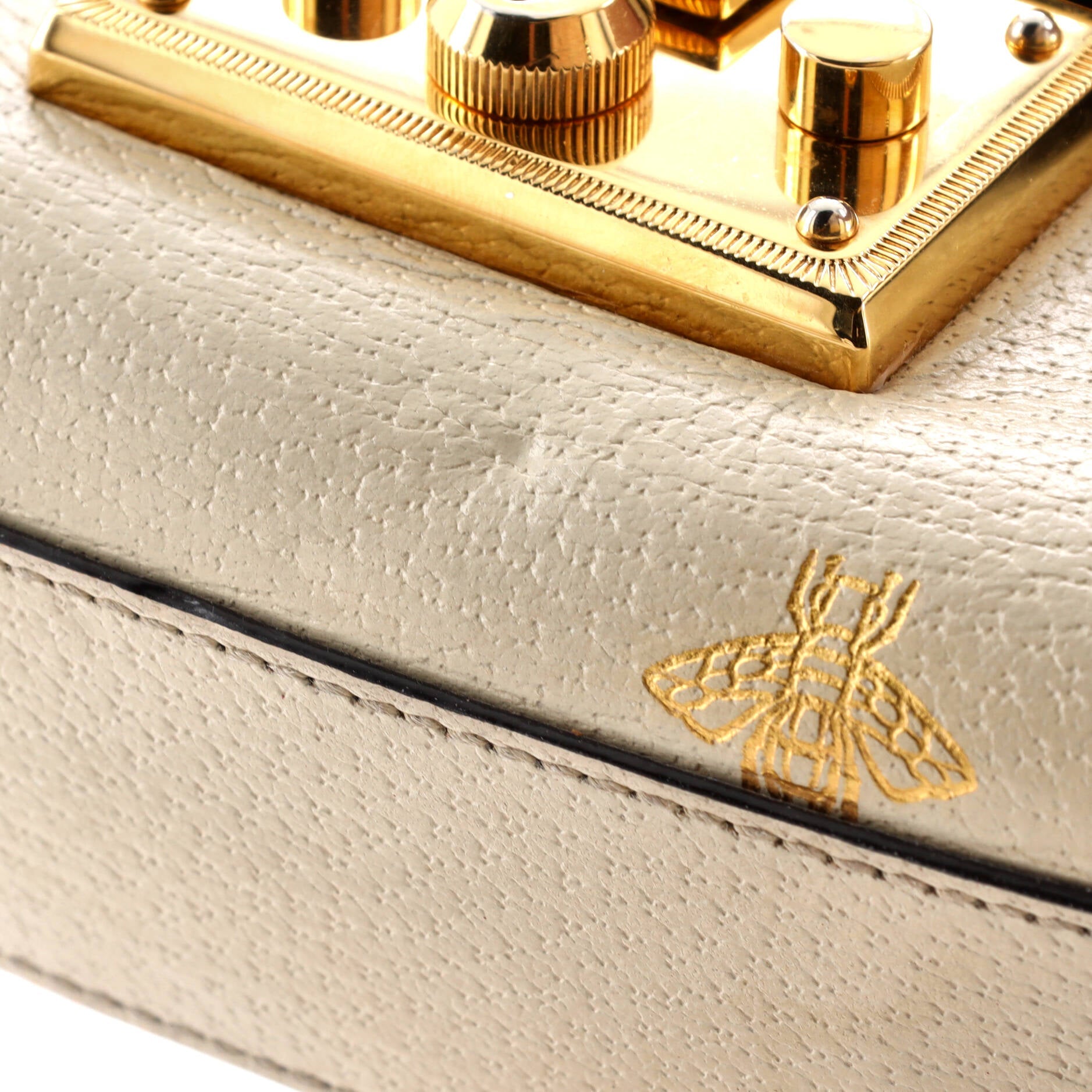 Padlock Shoulder Bag Printed Leather Small