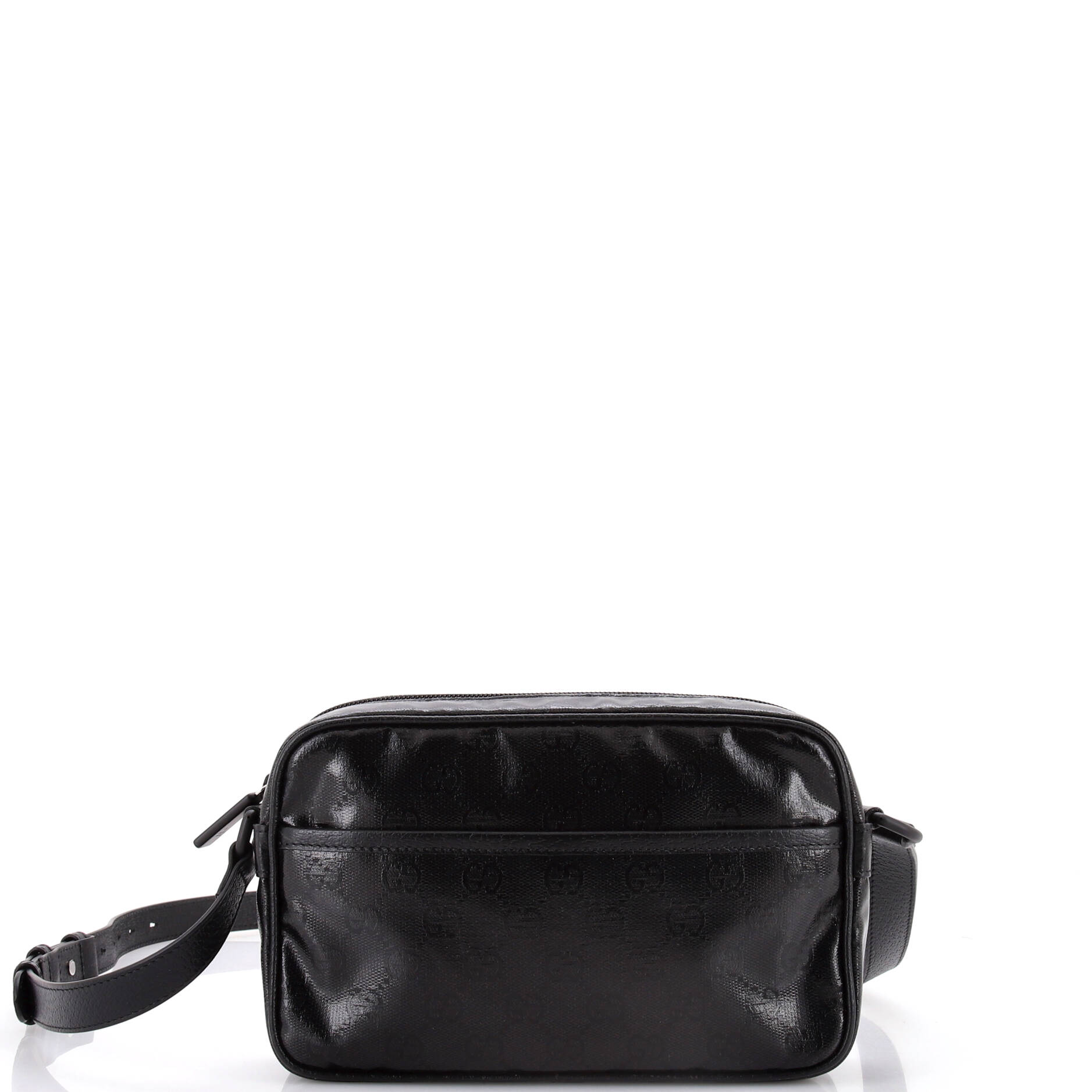 Front Pocket Camera Bag GG Crystal Coated Canvas Mini
