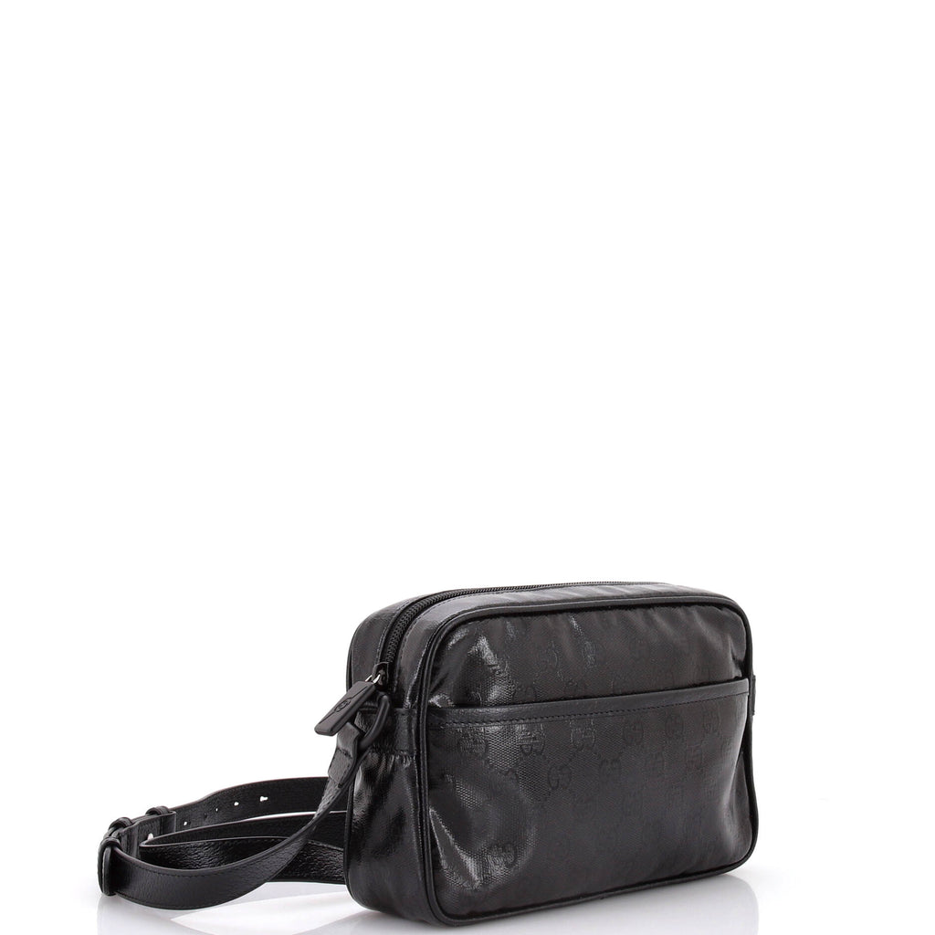 Front Pocket Camera Bag GG Crystal Coated Canvas Mini