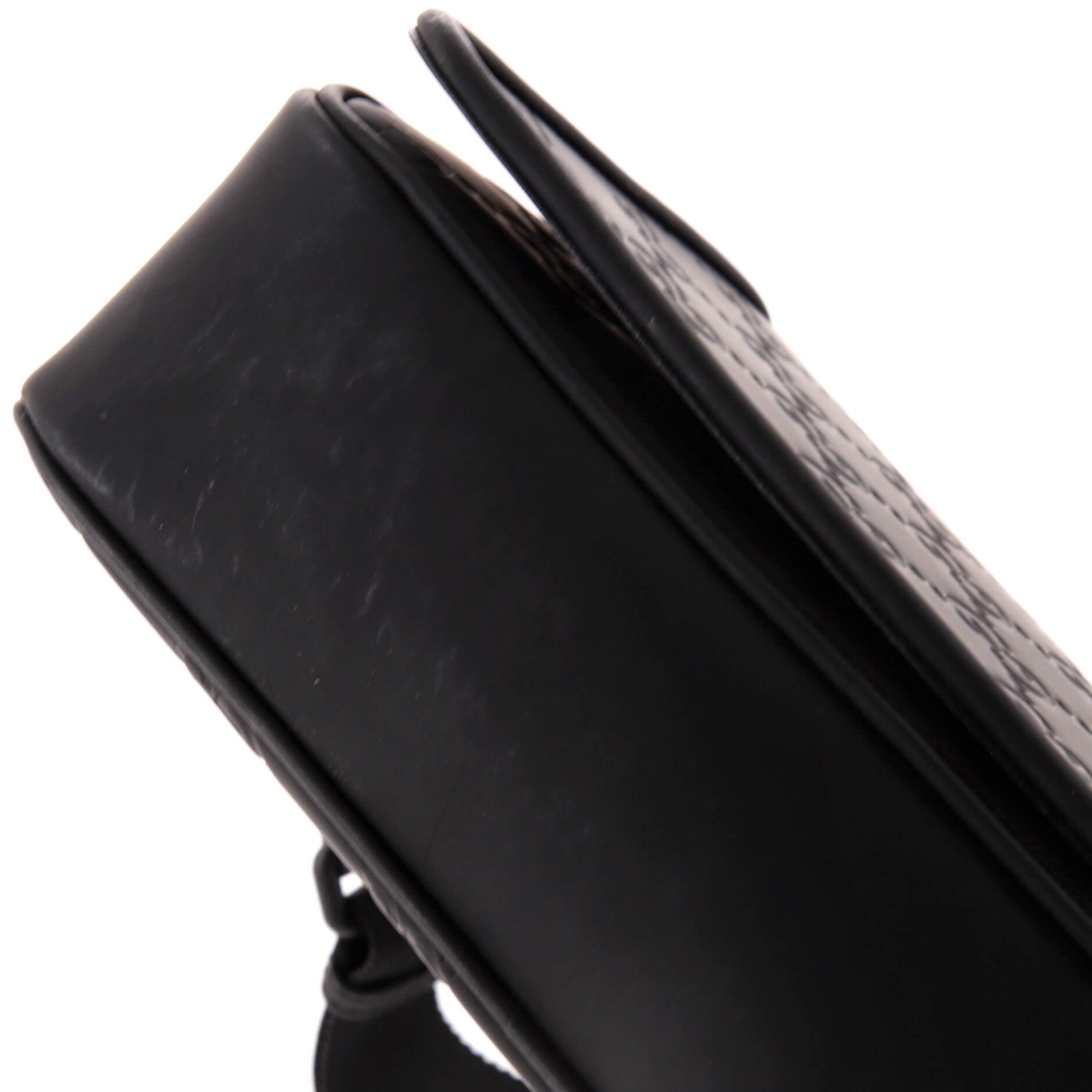 Flap Crossbody Bag GG Rubber Effect Leather Medium