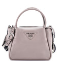 Flou Zipped Top Handle Bag Vitello Daino Small