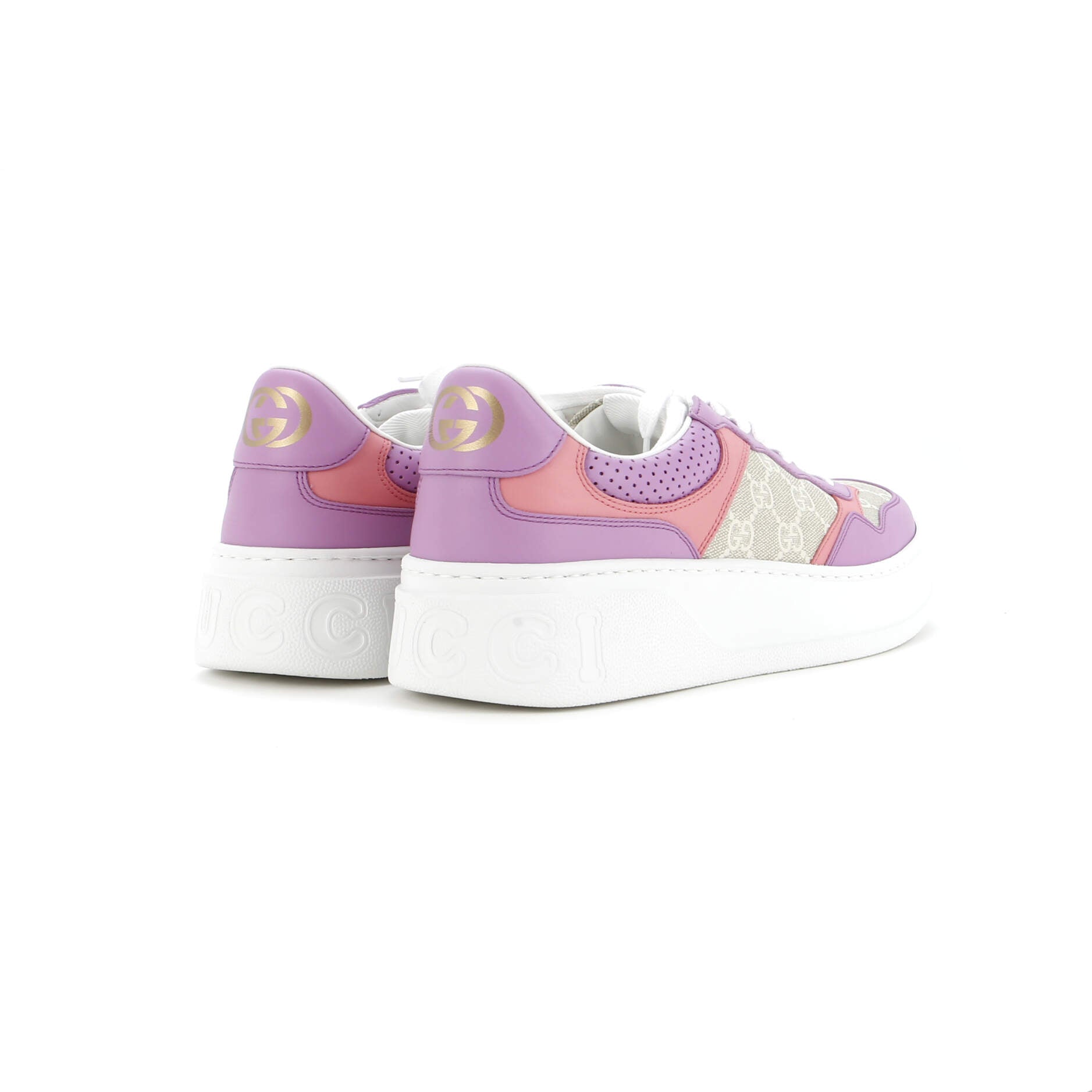 Women's Dali Platform Sneakers GG Coated Canvas and Leather