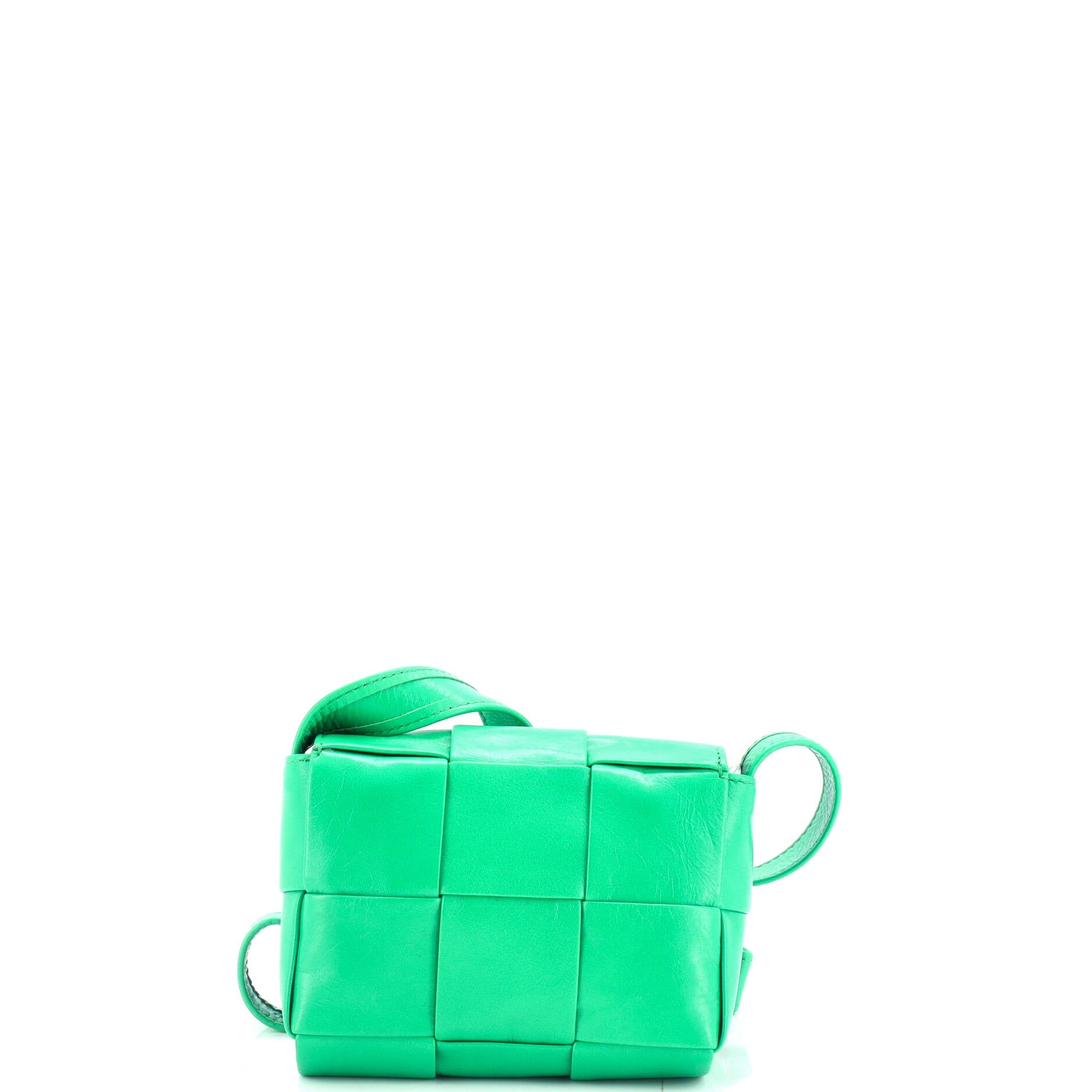 Cassette Crossbody Bag Maxi Intrecciato Leather Mini