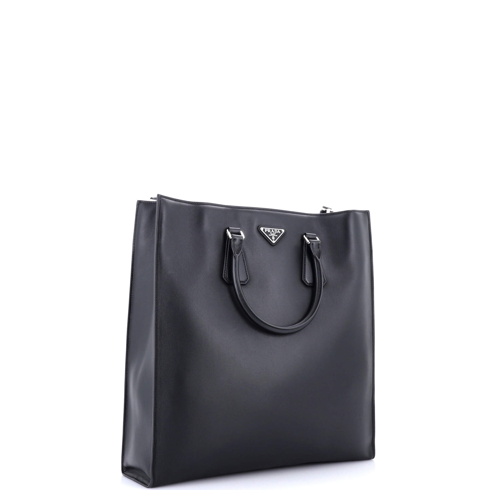 Convertible Triangle Shopper Tote Soft Calf Medium