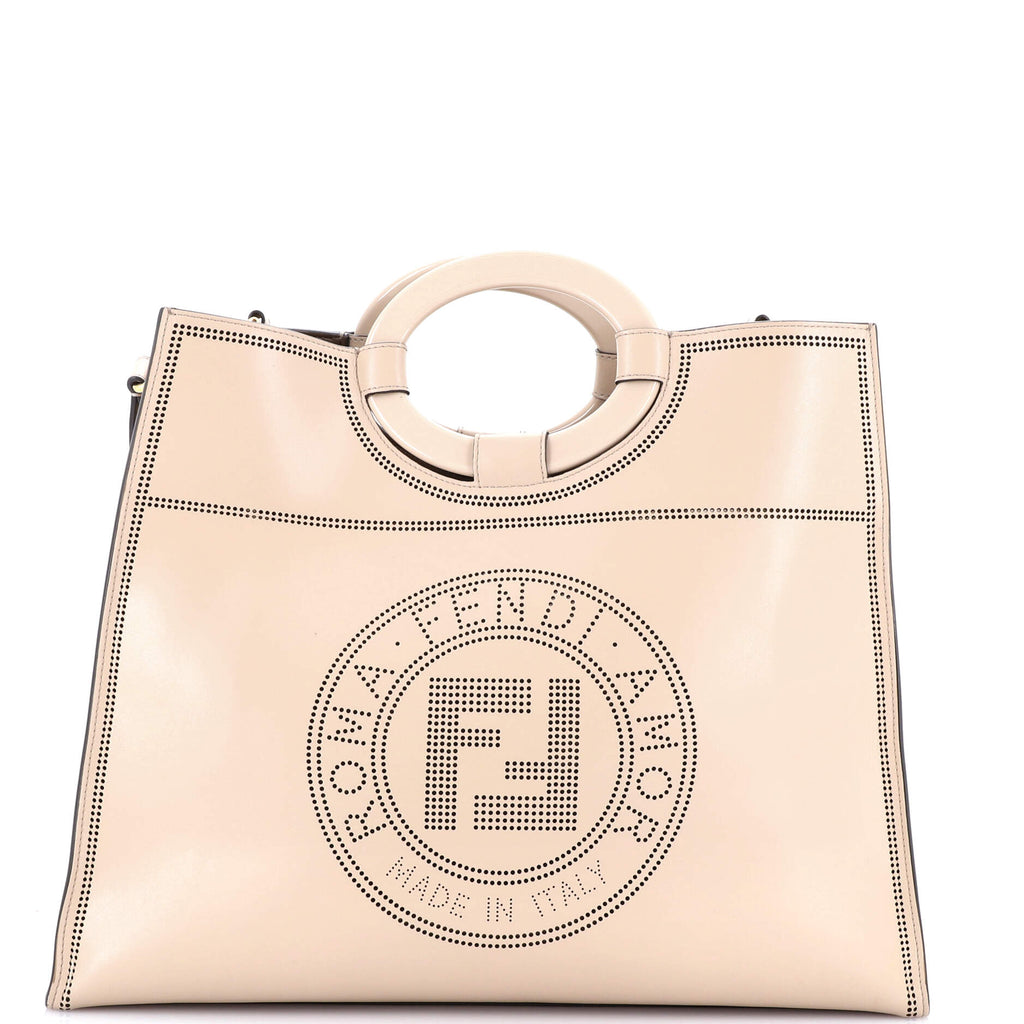 Runaway Shopper Tote Perforated Leather Medium