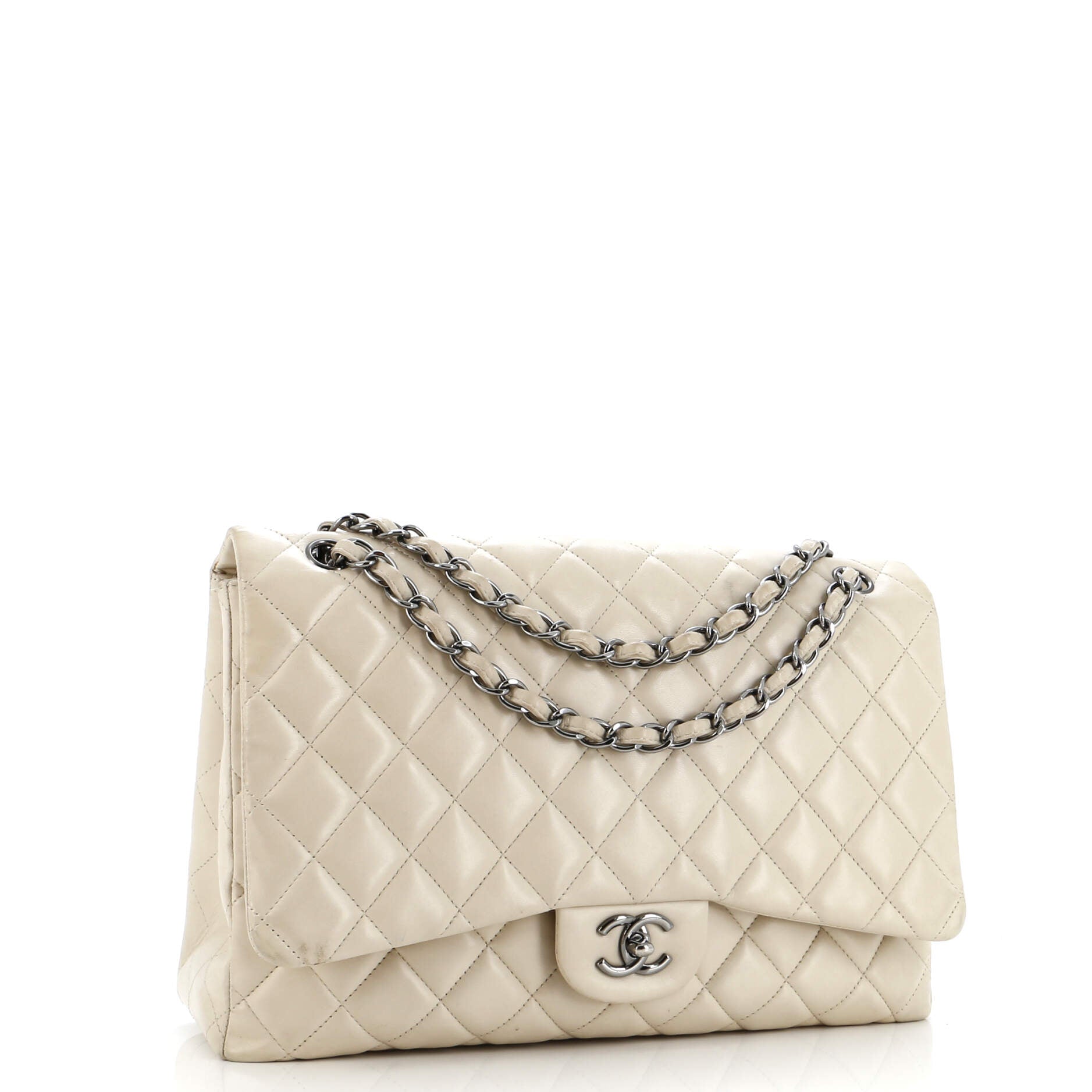 Classic Single Flap Bag Quilted Lambskin Jumbo