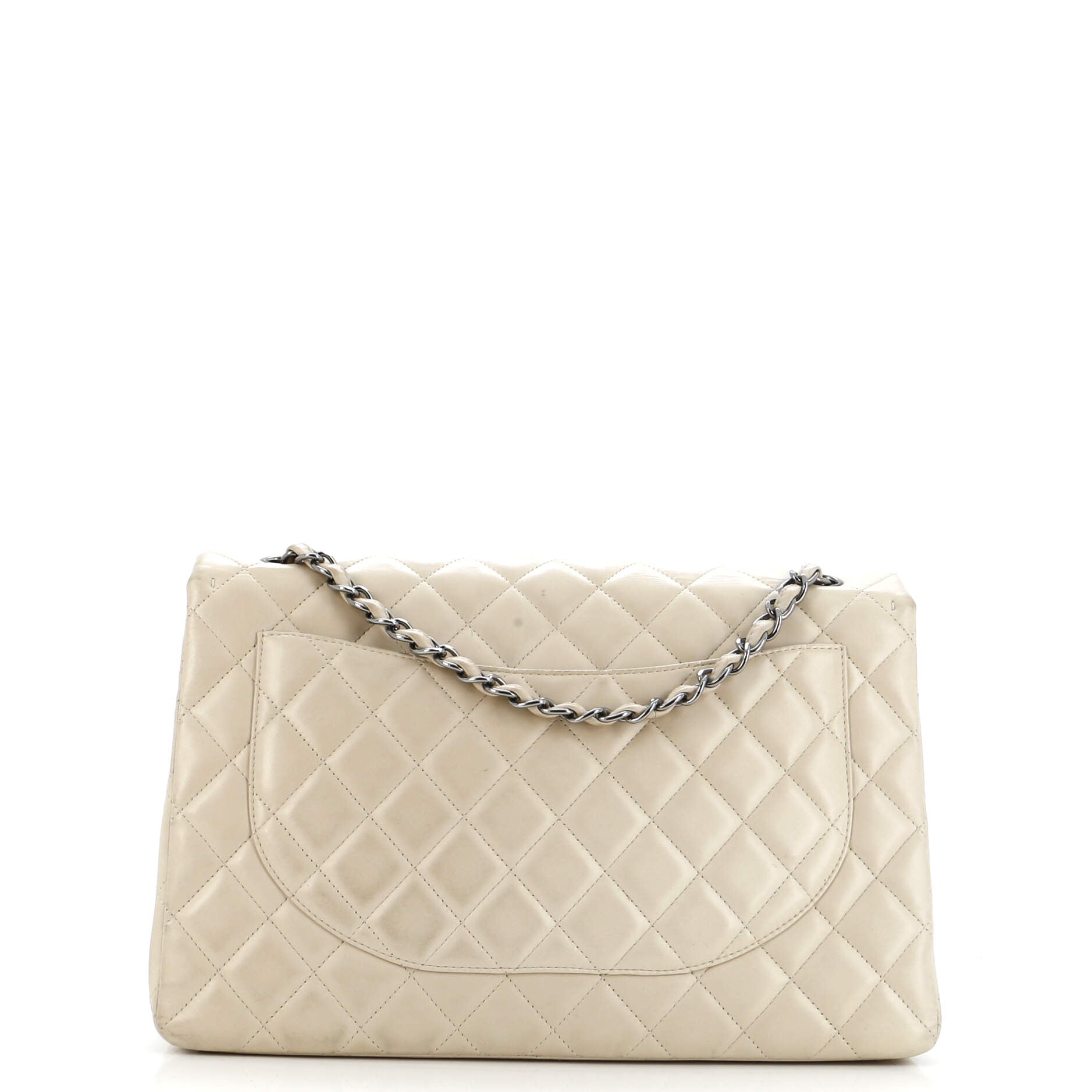Classic Single Flap Bag Quilted Lambskin Jumbo