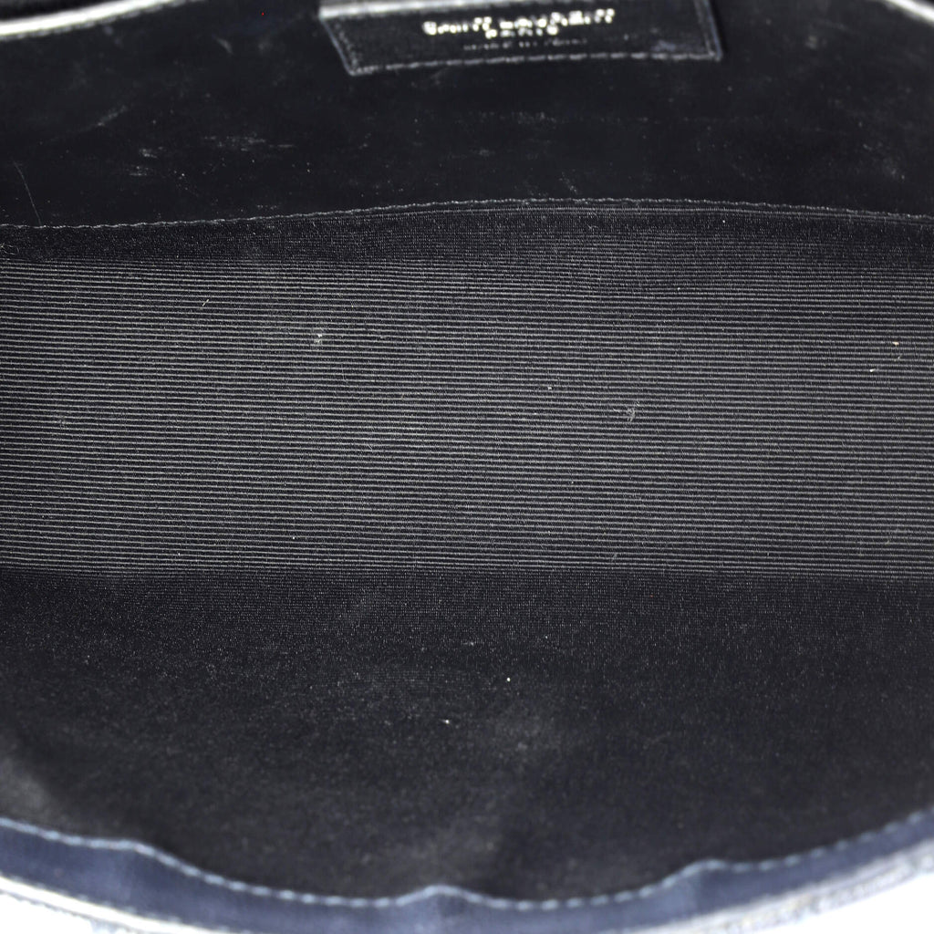 Classic Monogram Envelope Satchel Mixed Matelasse Leather Medium
