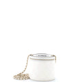 CC Round Vanity Case with Chain Quilted Lambskin Mini