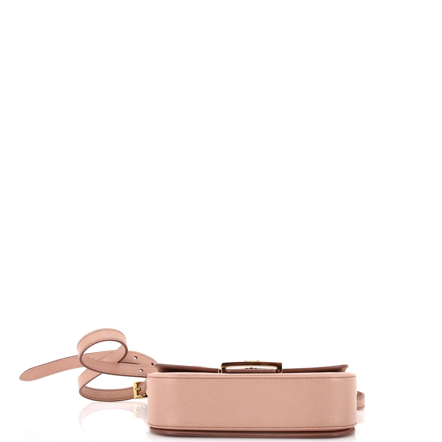 Embleme Flap Bag Saffiano Leather Small