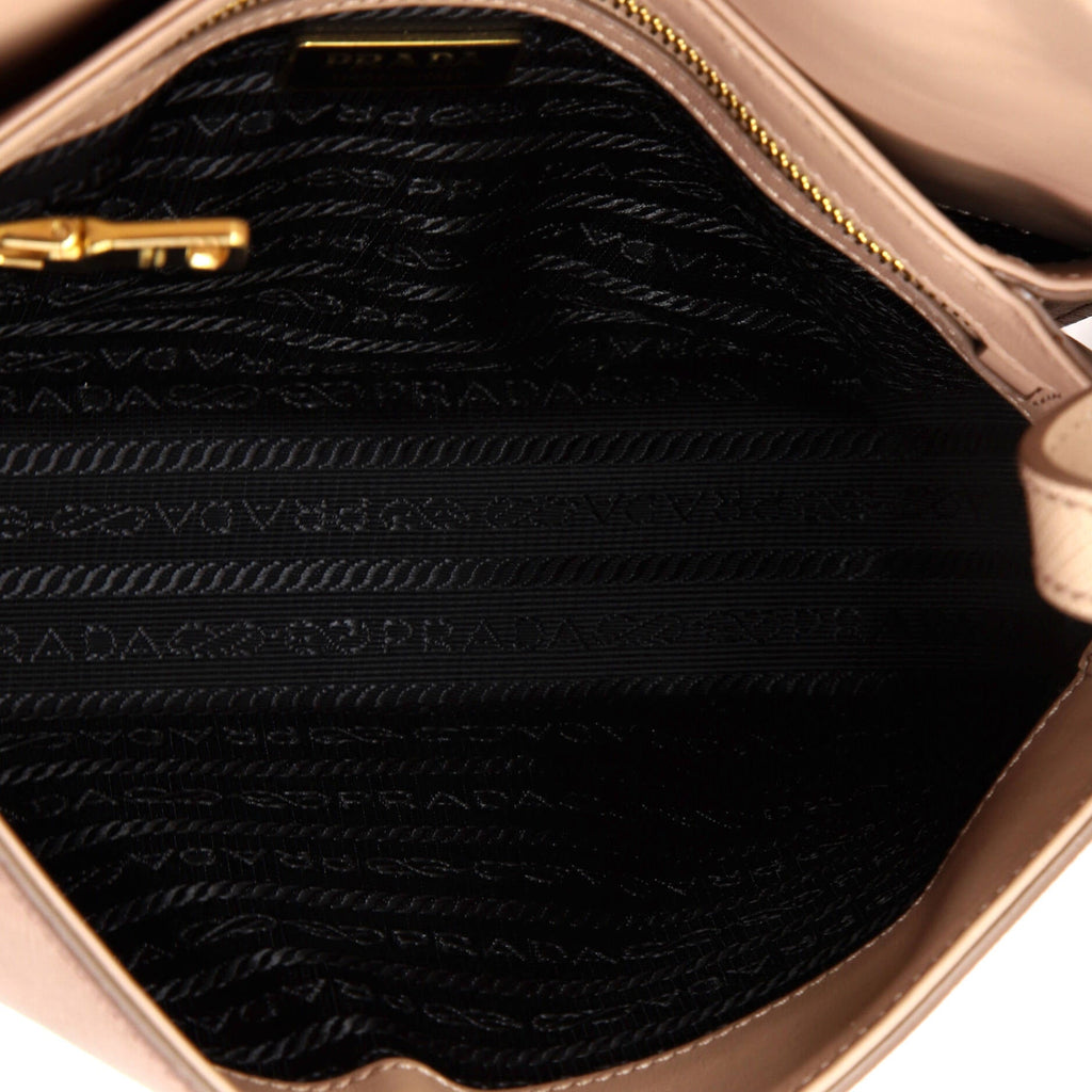 Embleme Flap Bag Saffiano Leather Small