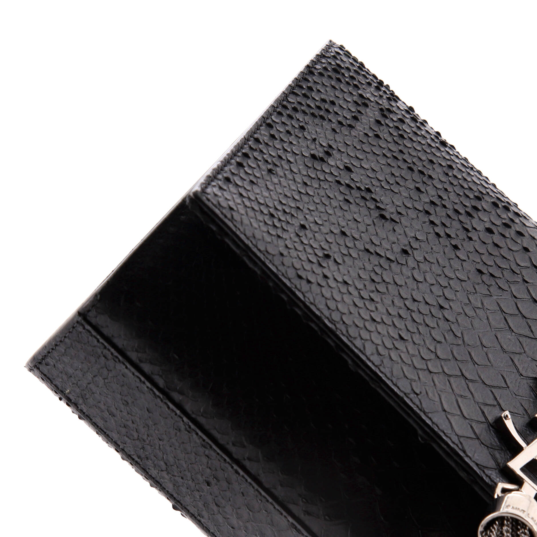 Classic Monogram Tassel Crossbody Bag Python Embossed Leather Medium