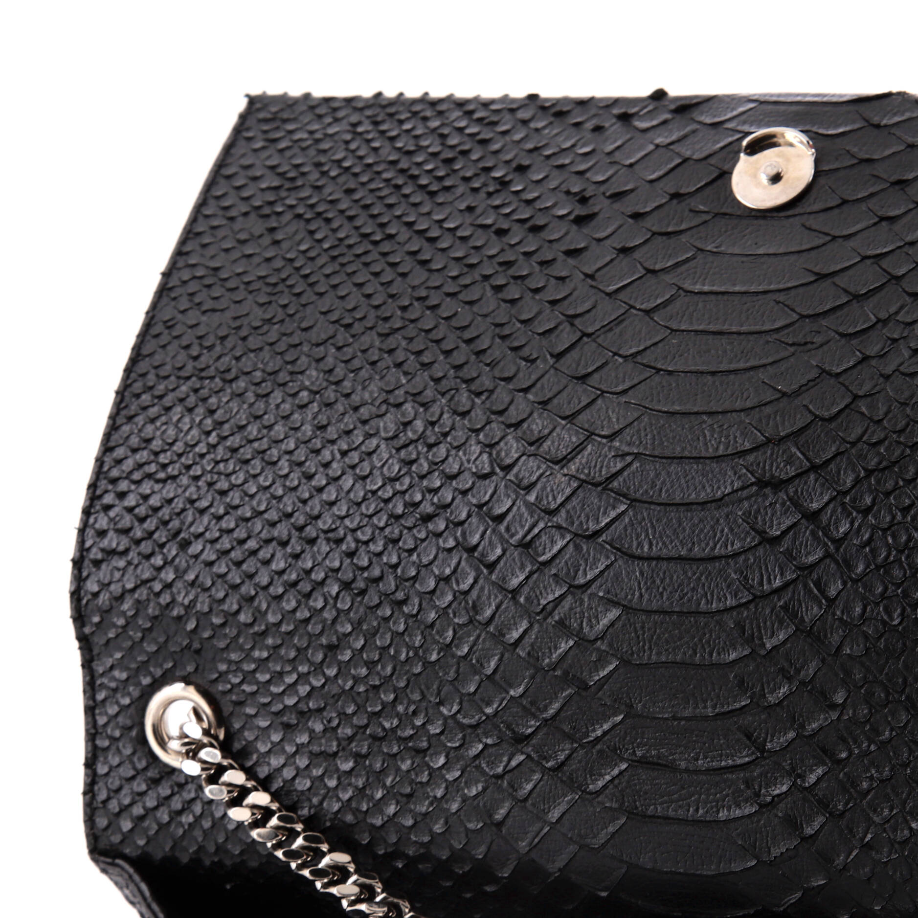 Classic Monogram Tassel Crossbody Bag Python Embossed Leather Medium