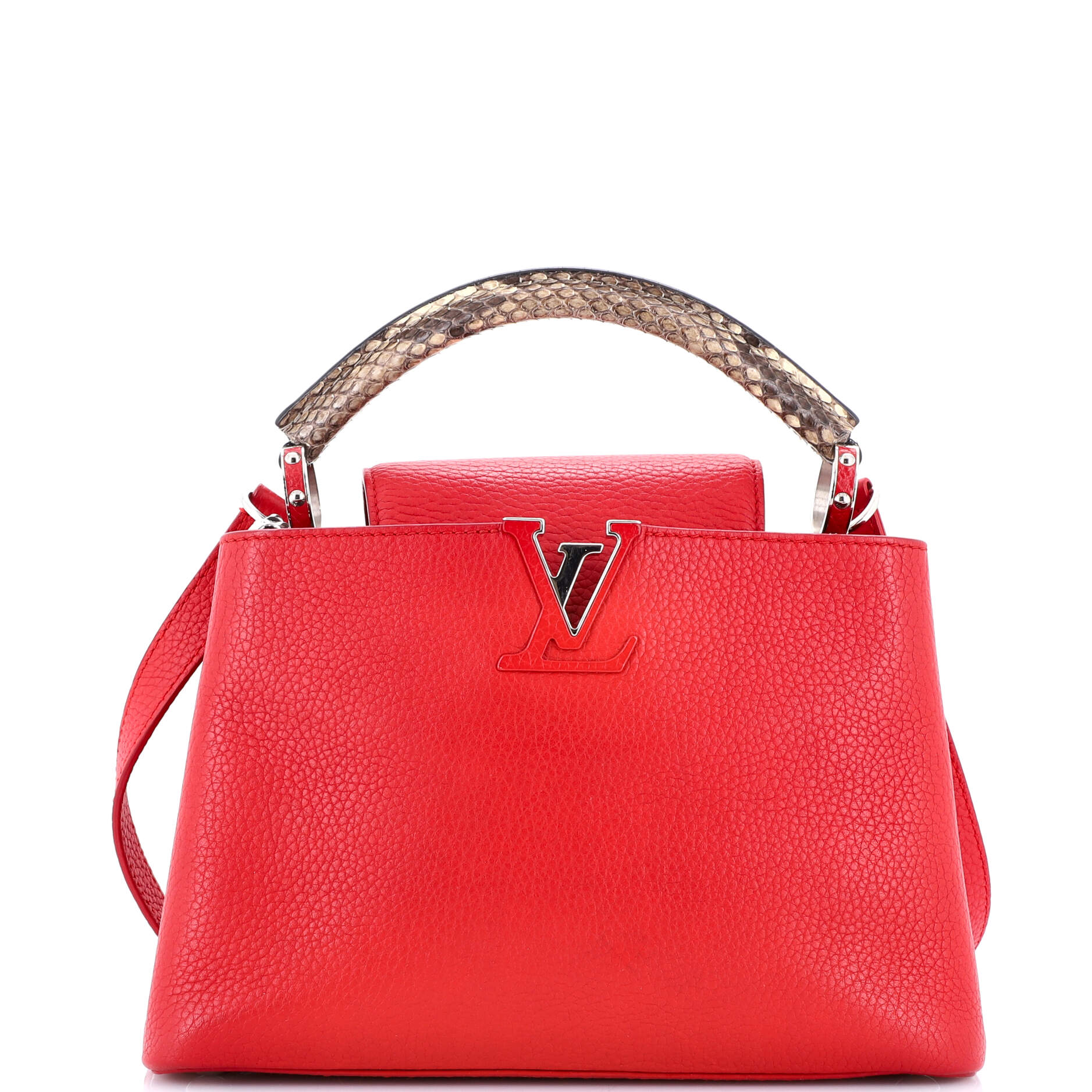 Capucines Bag Leather with Snakeskin BB