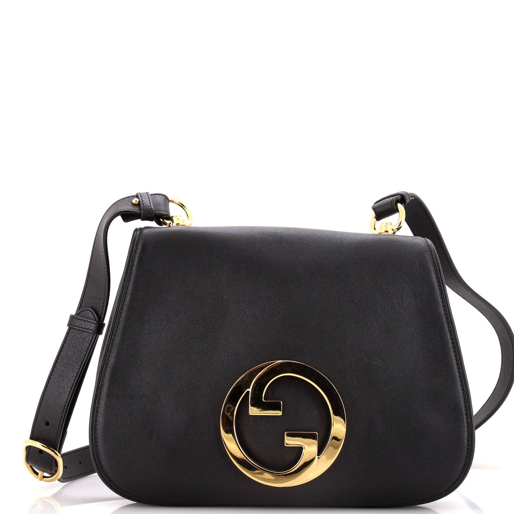 Web Blondie Shoulder Flap Bag Leather Medium