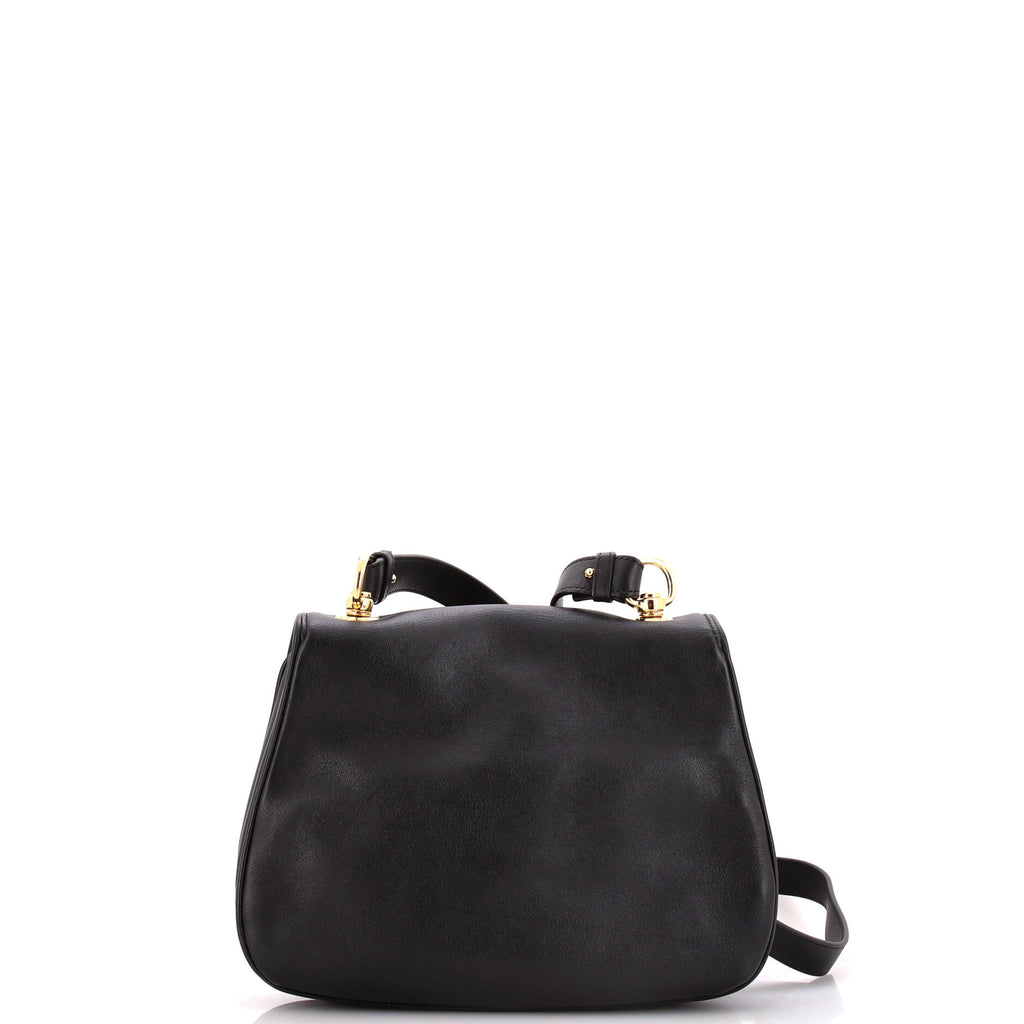 Web Blondie Shoulder Flap Bag Leather Medium