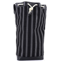 Sport Bucket Bag Striped Canvas and Leather