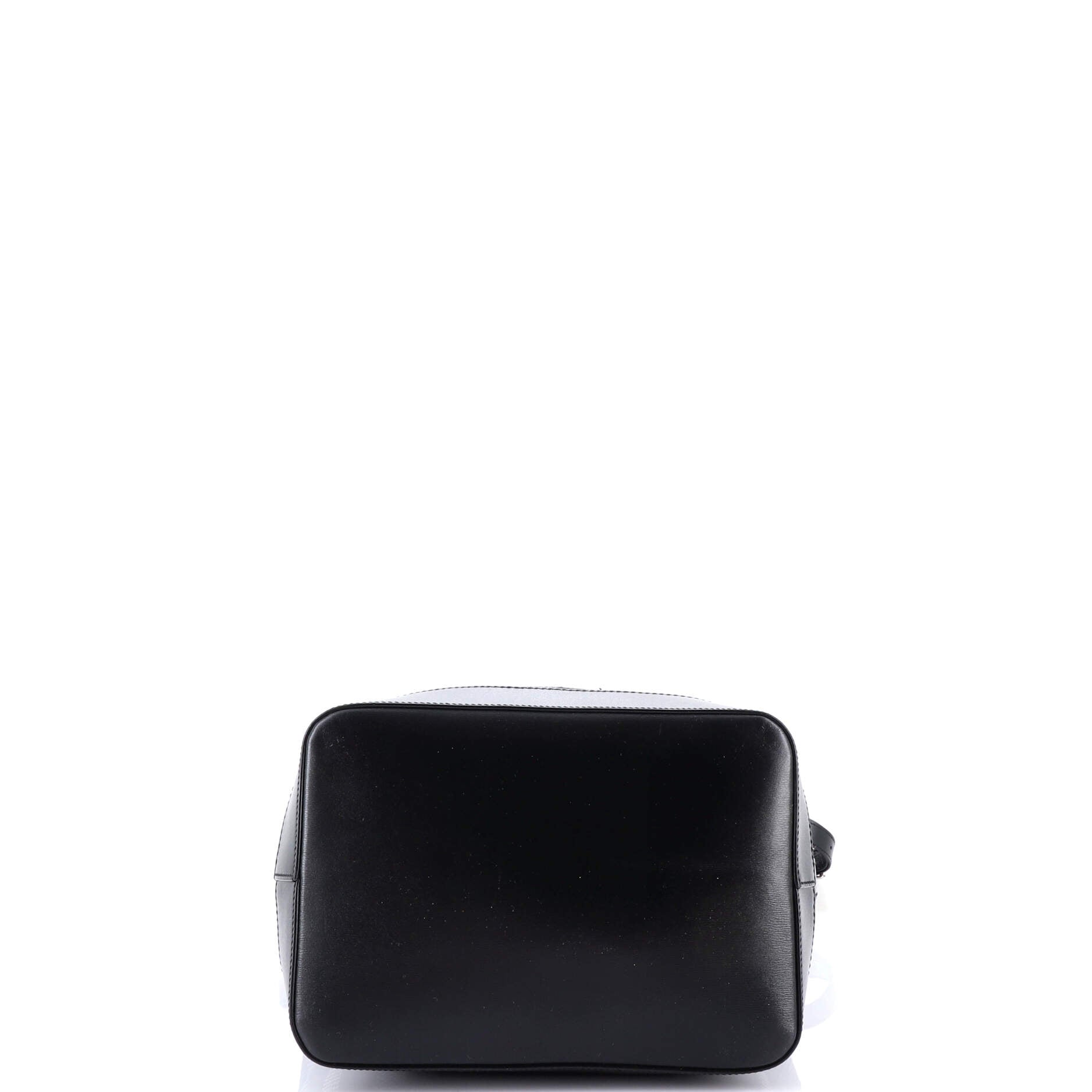 Sport Bucket Bag Striped Canvas and Leather