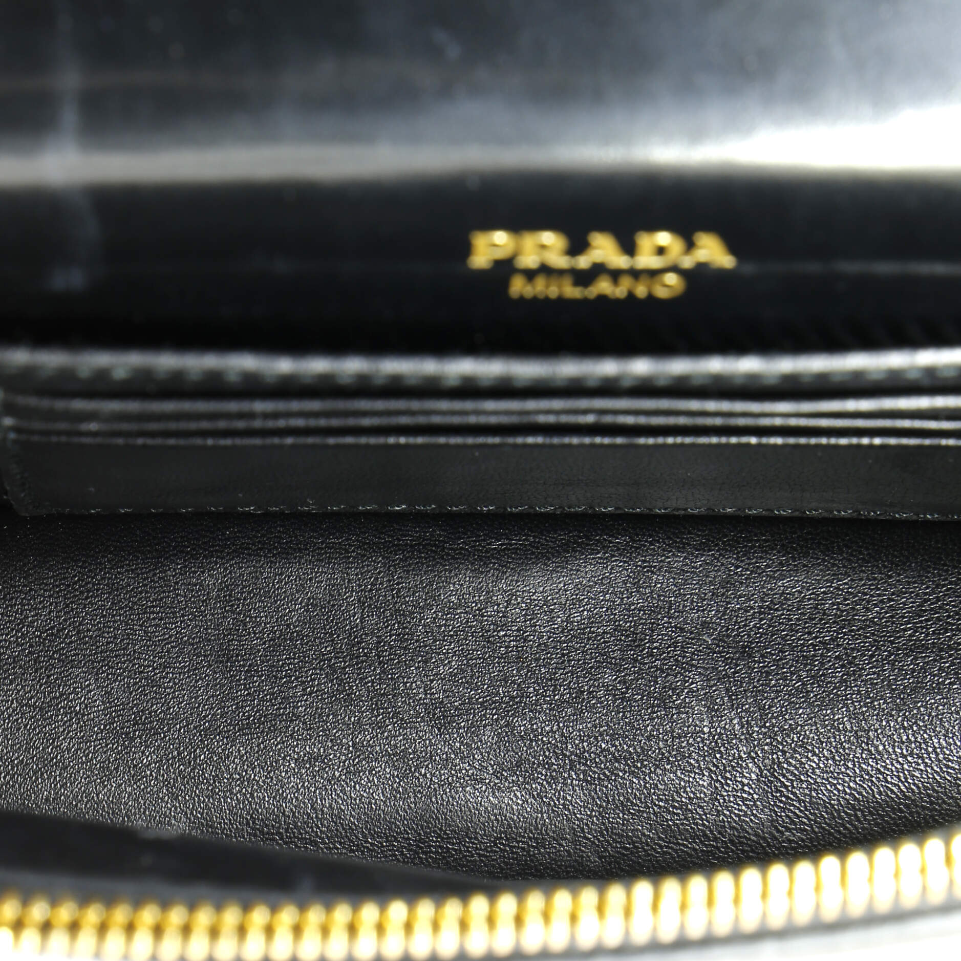 Triangle Logo Plaque Envelope Chain Shoulder Bag Saffiano Leather