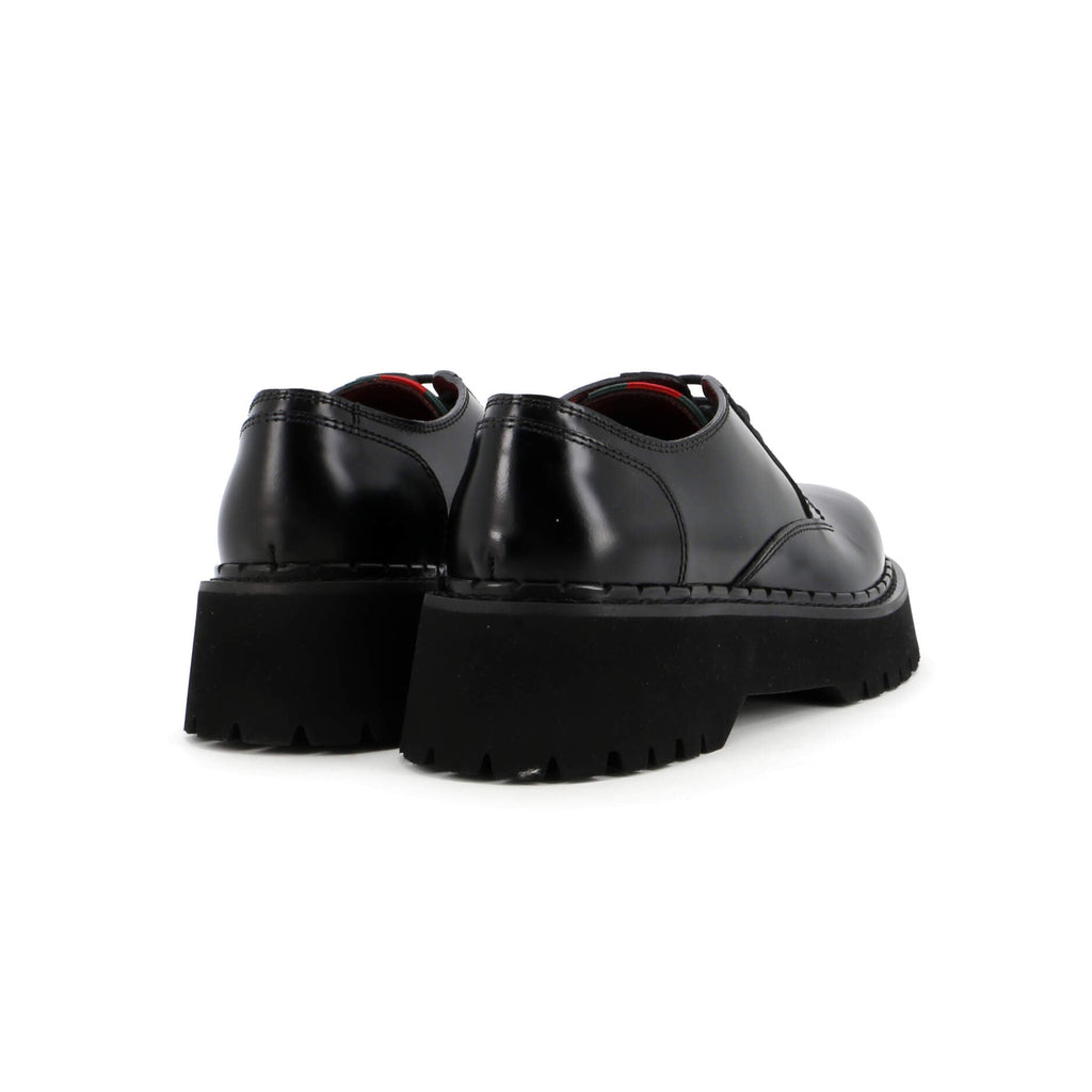 Men's Platform Lace Up Derby Shoes Leather