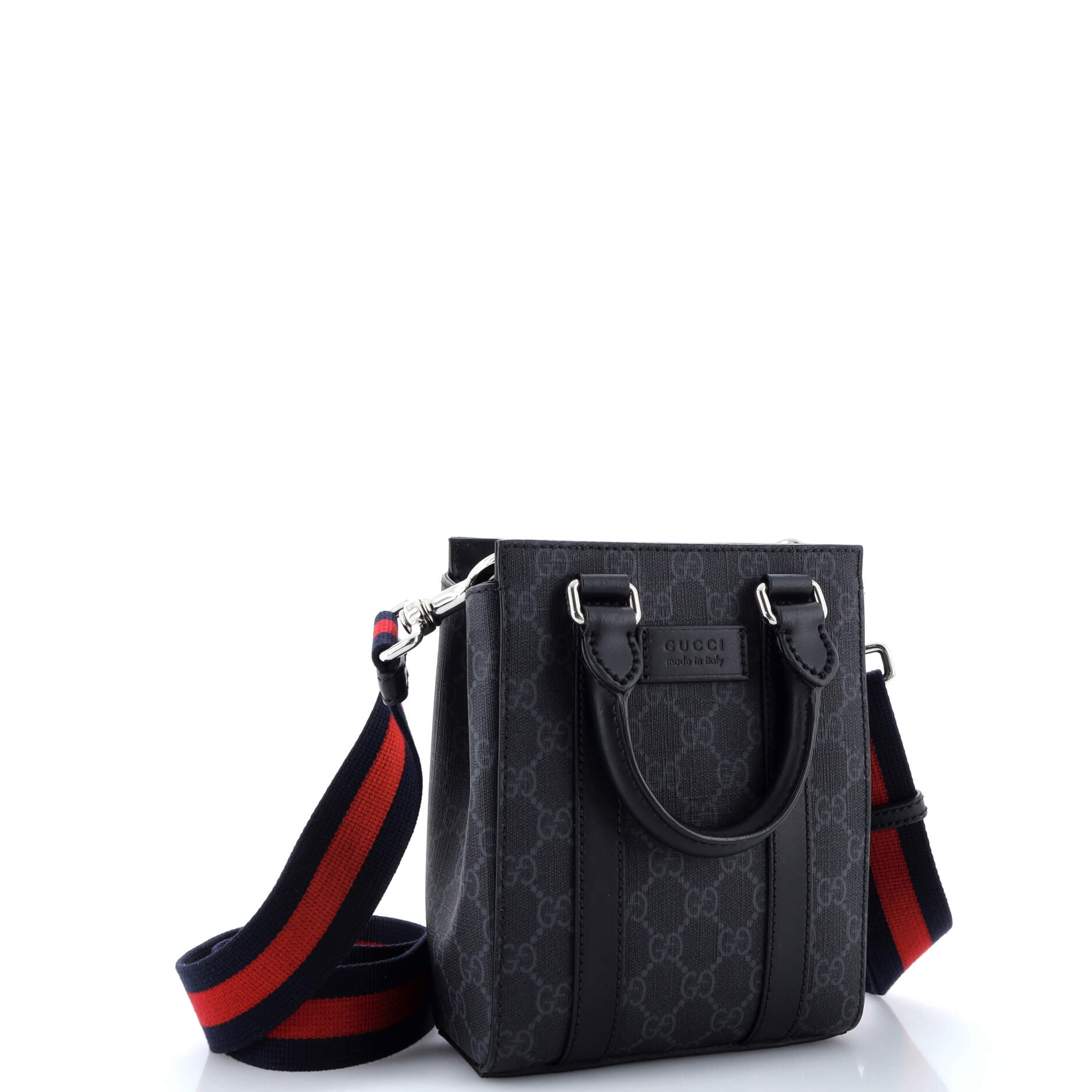 Convertible Web Open Tote GG Coated Canvas Mini