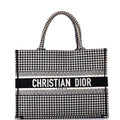 Book Tote Houndstooth Canvas Medium