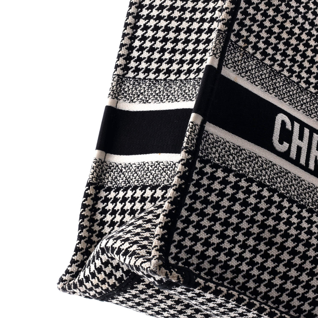 Book Tote Houndstooth Canvas Medium