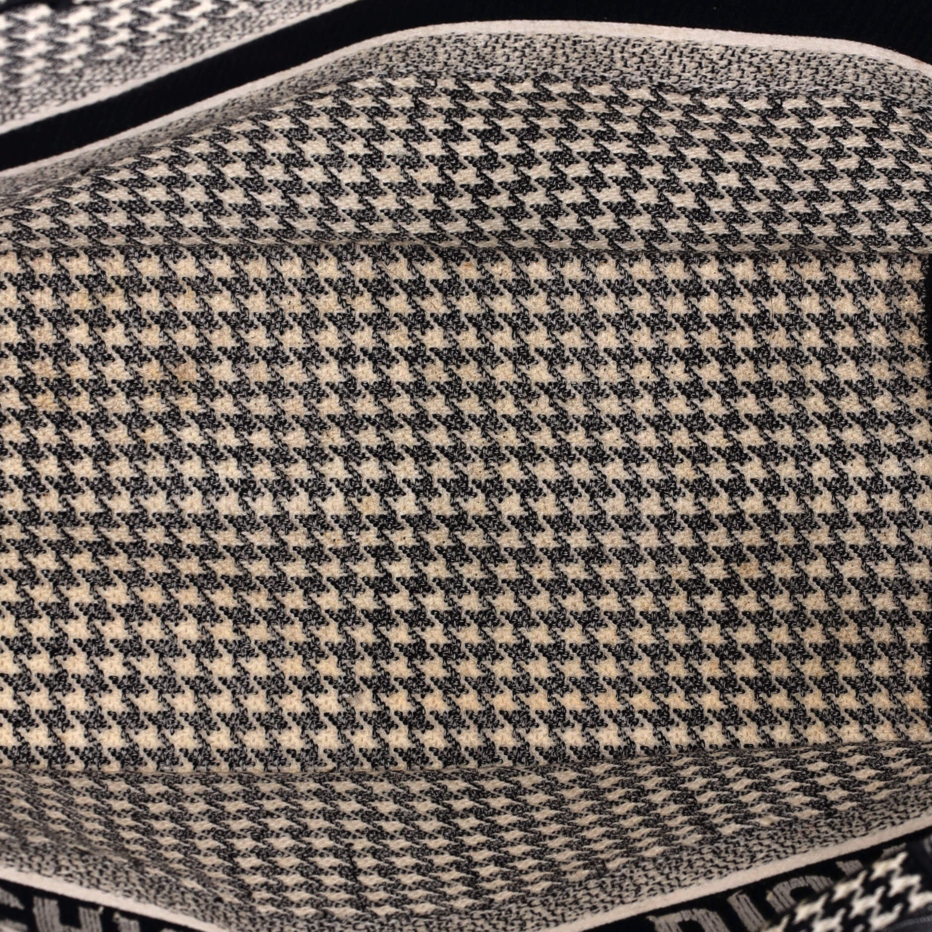 Book Tote Houndstooth Canvas Medium