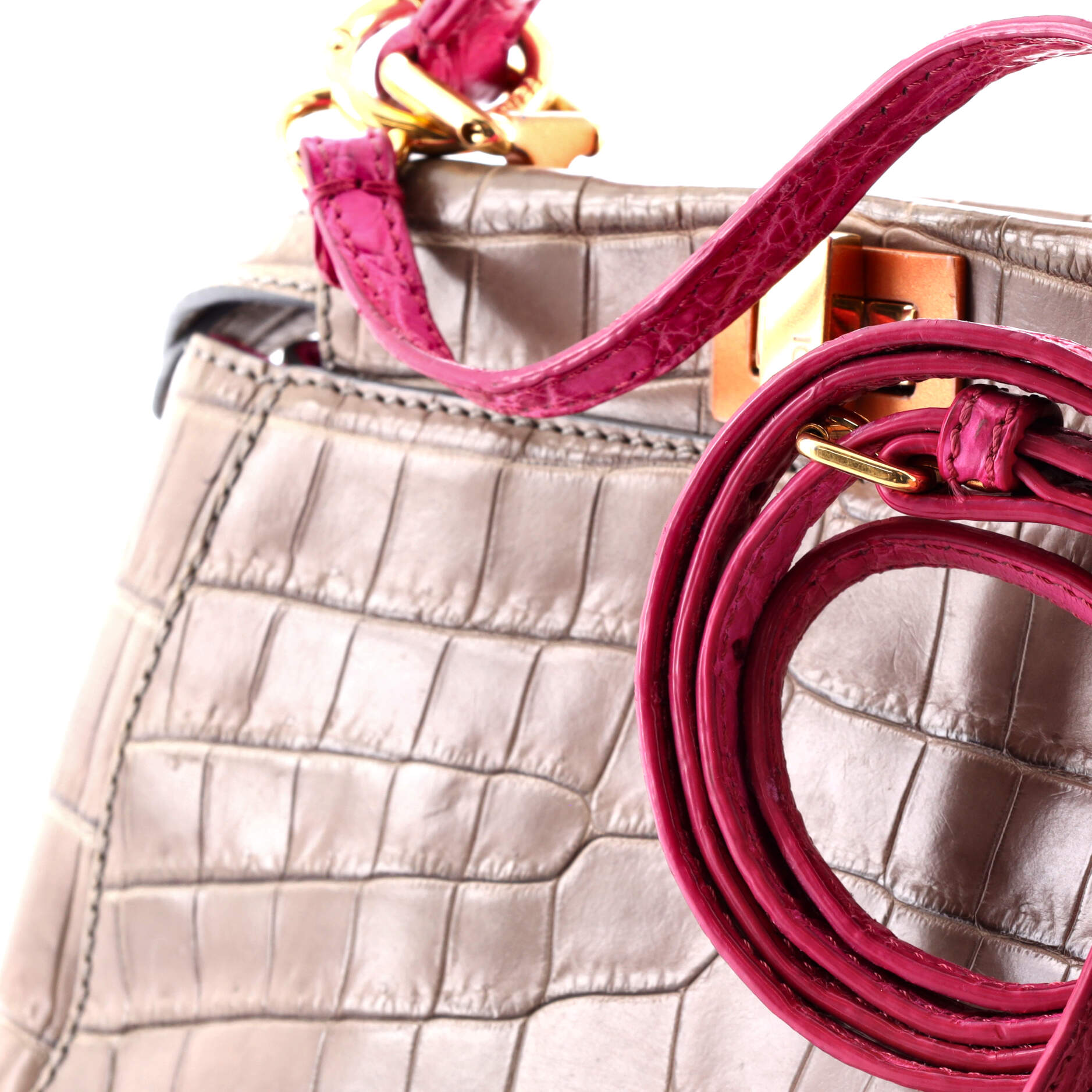Peekaboo Bag Crocodile Mini