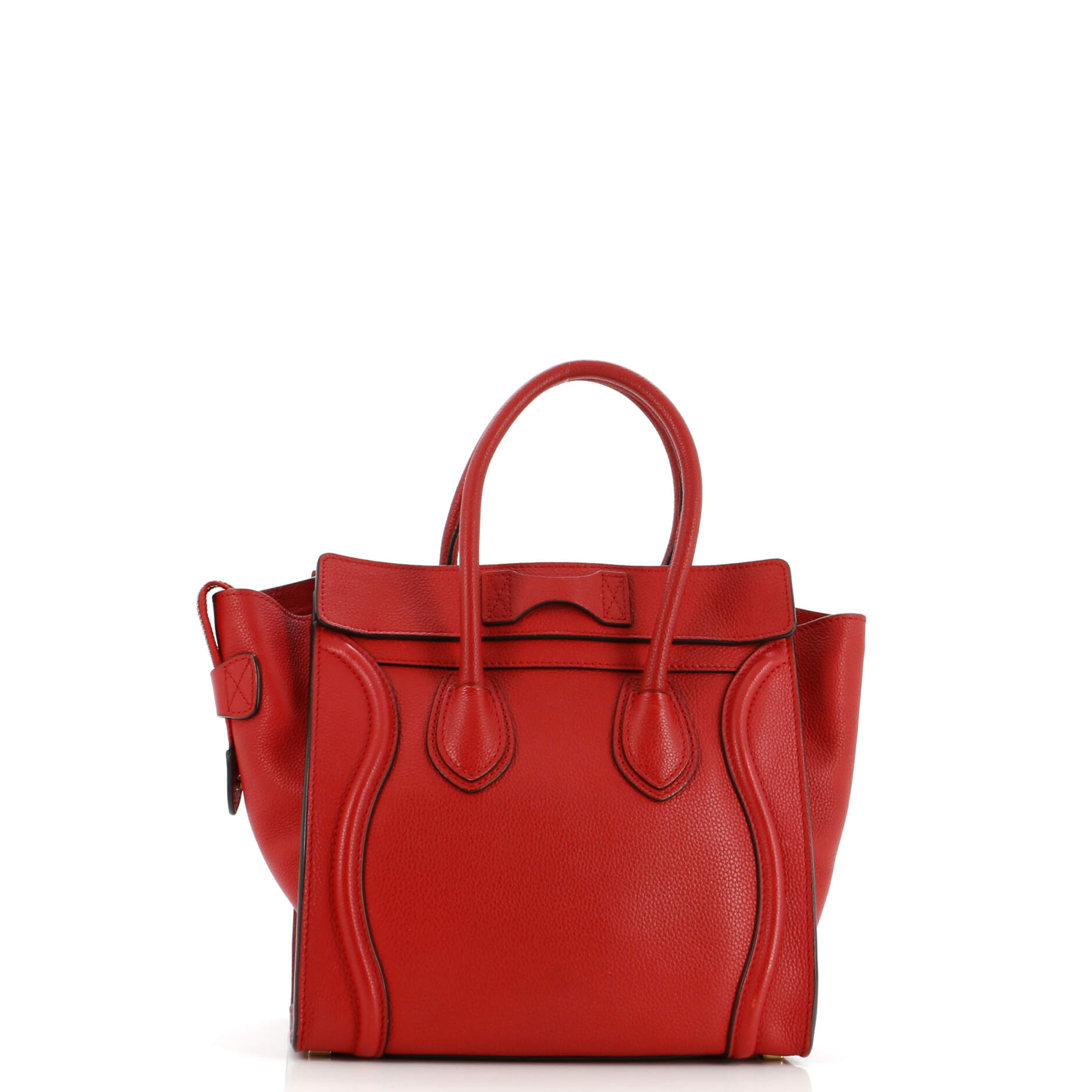 Luggage Bag Grainy Leather Micro