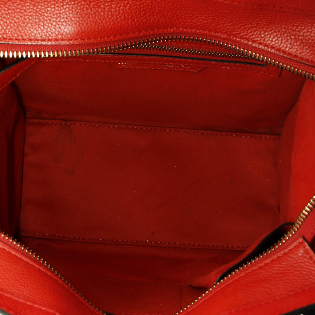 Luggage Bag Grainy Leather Micro