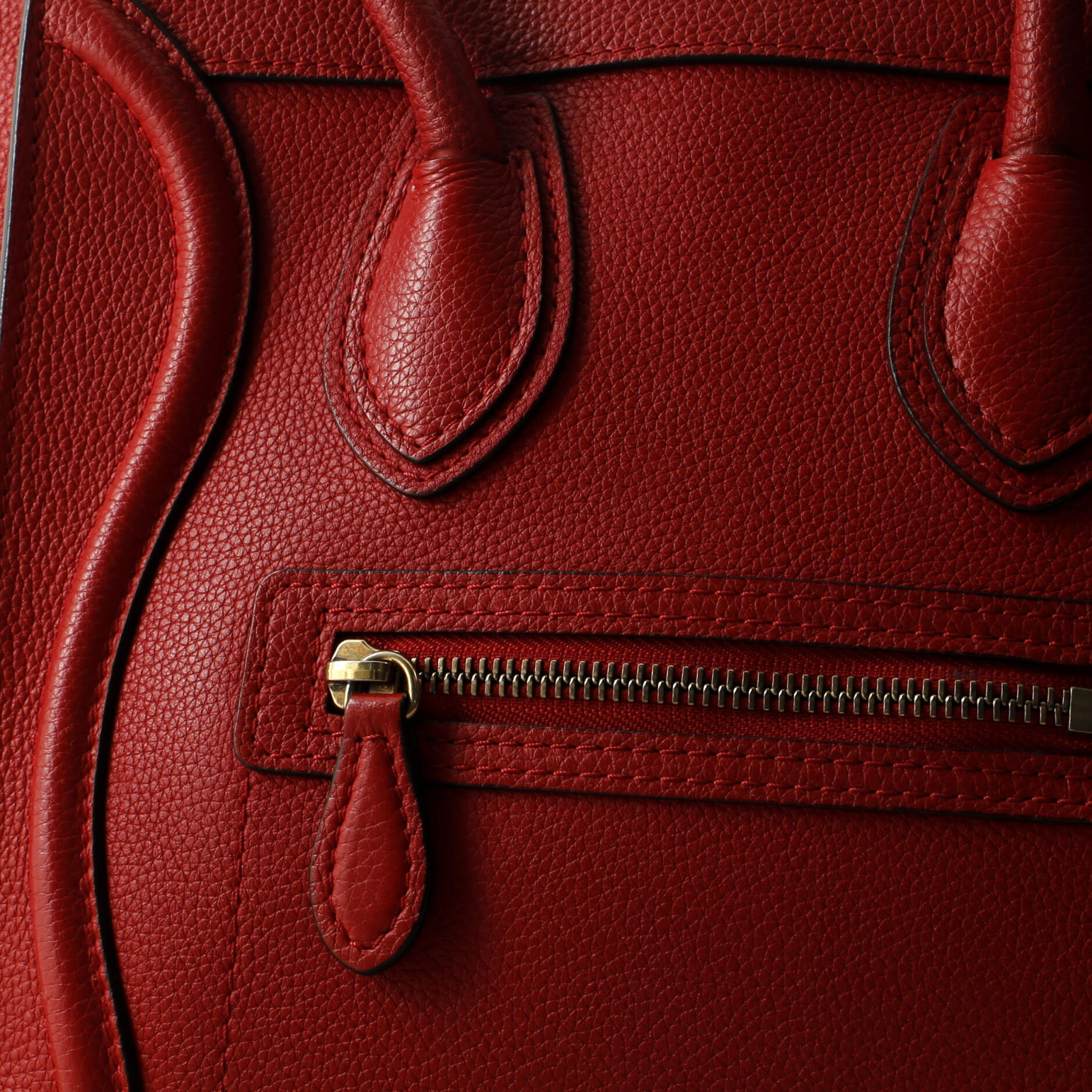 Luggage Bag Grainy Leather Micro