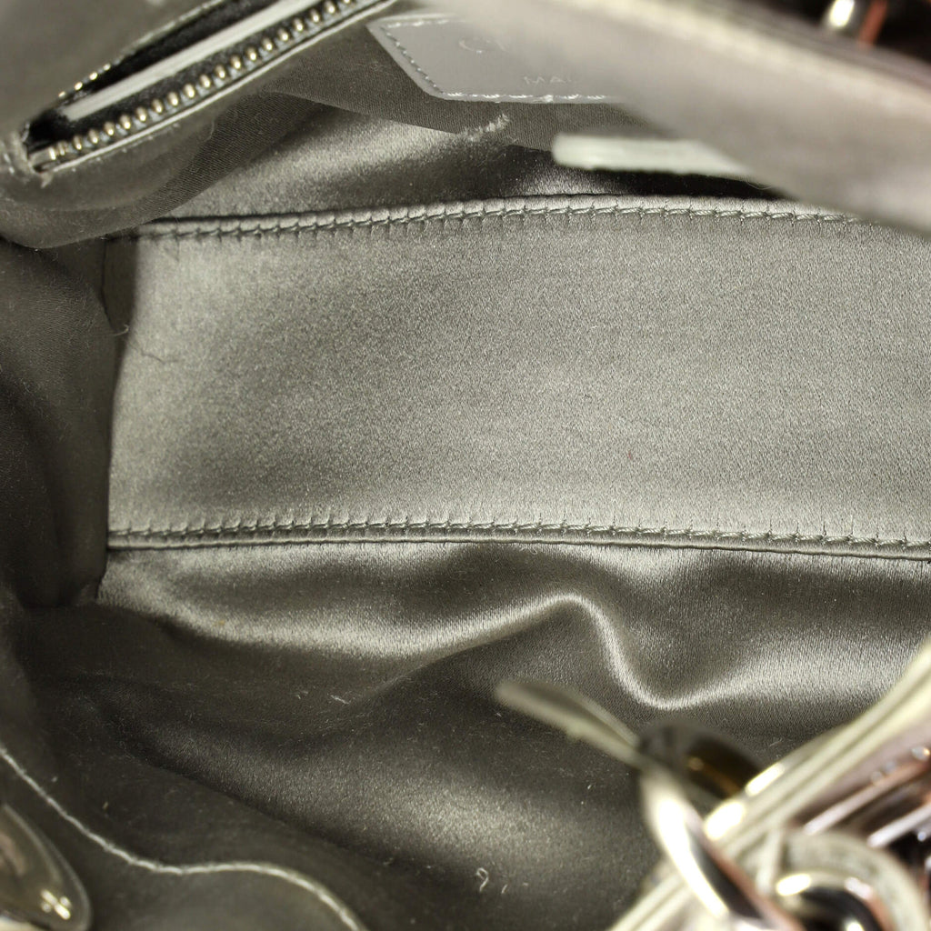 Lady Dior Bag Crystal Embellished Cannage Quilt Satin Mini