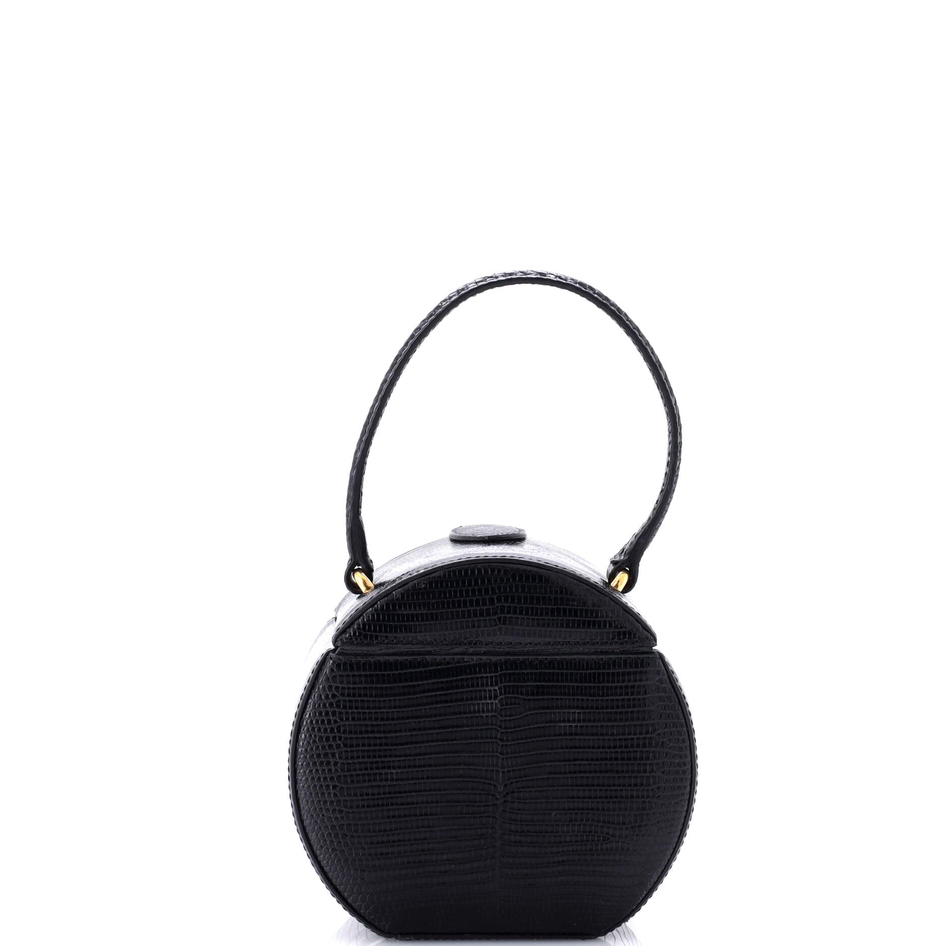 Round Box Bag Lizard