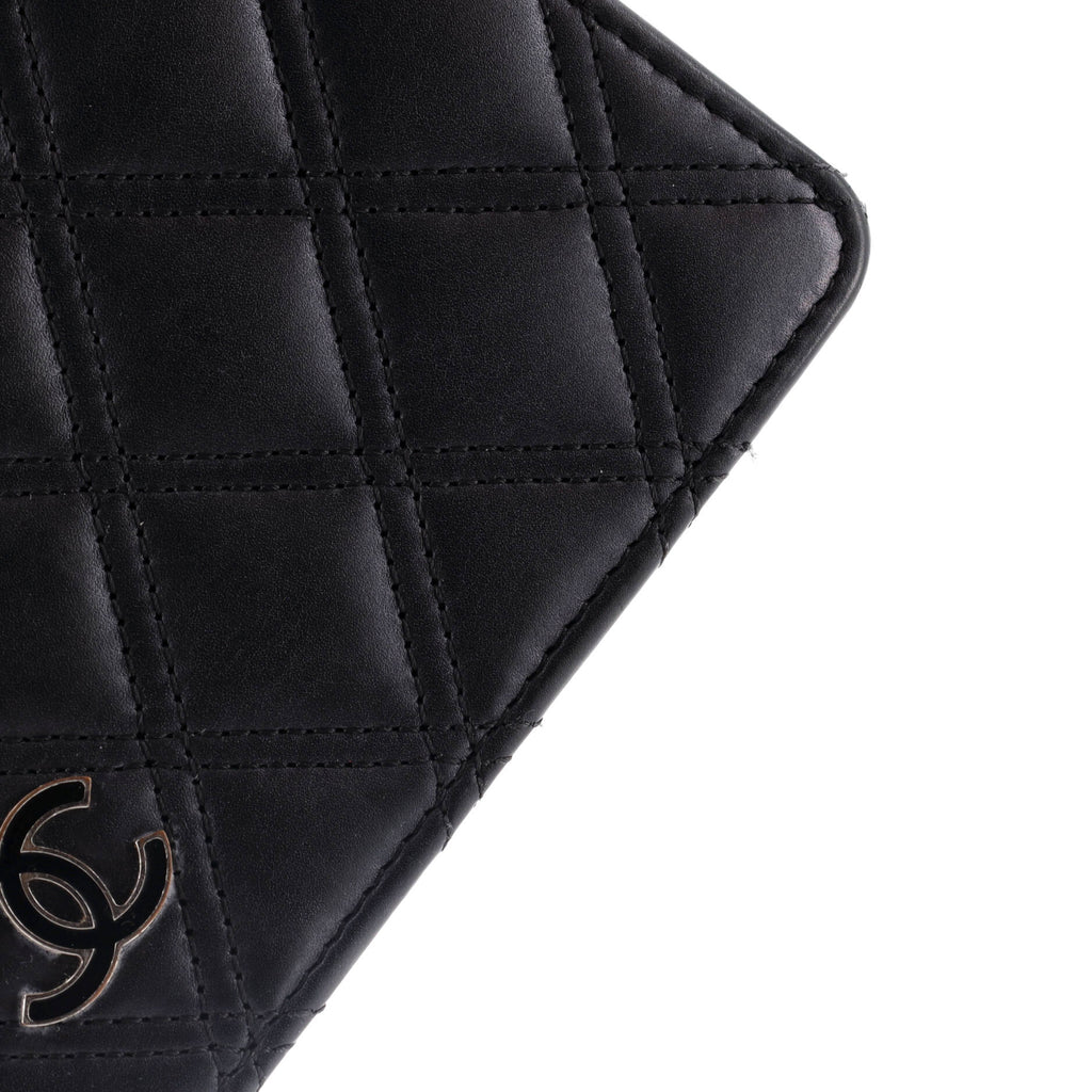 Double Stitch L-Yen Wallet Quilted Lambskin