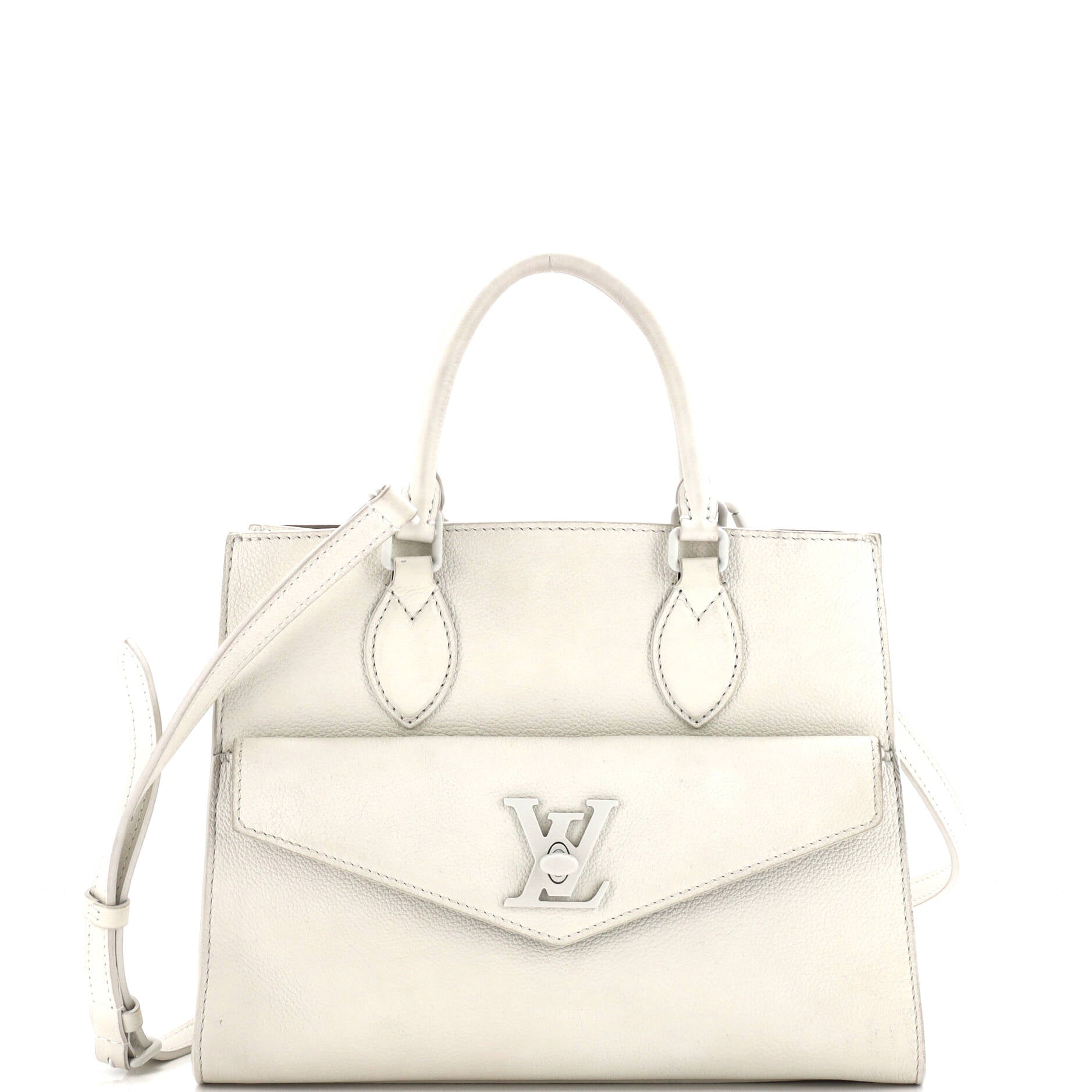 Lockme Monochrome Tote Leather PM